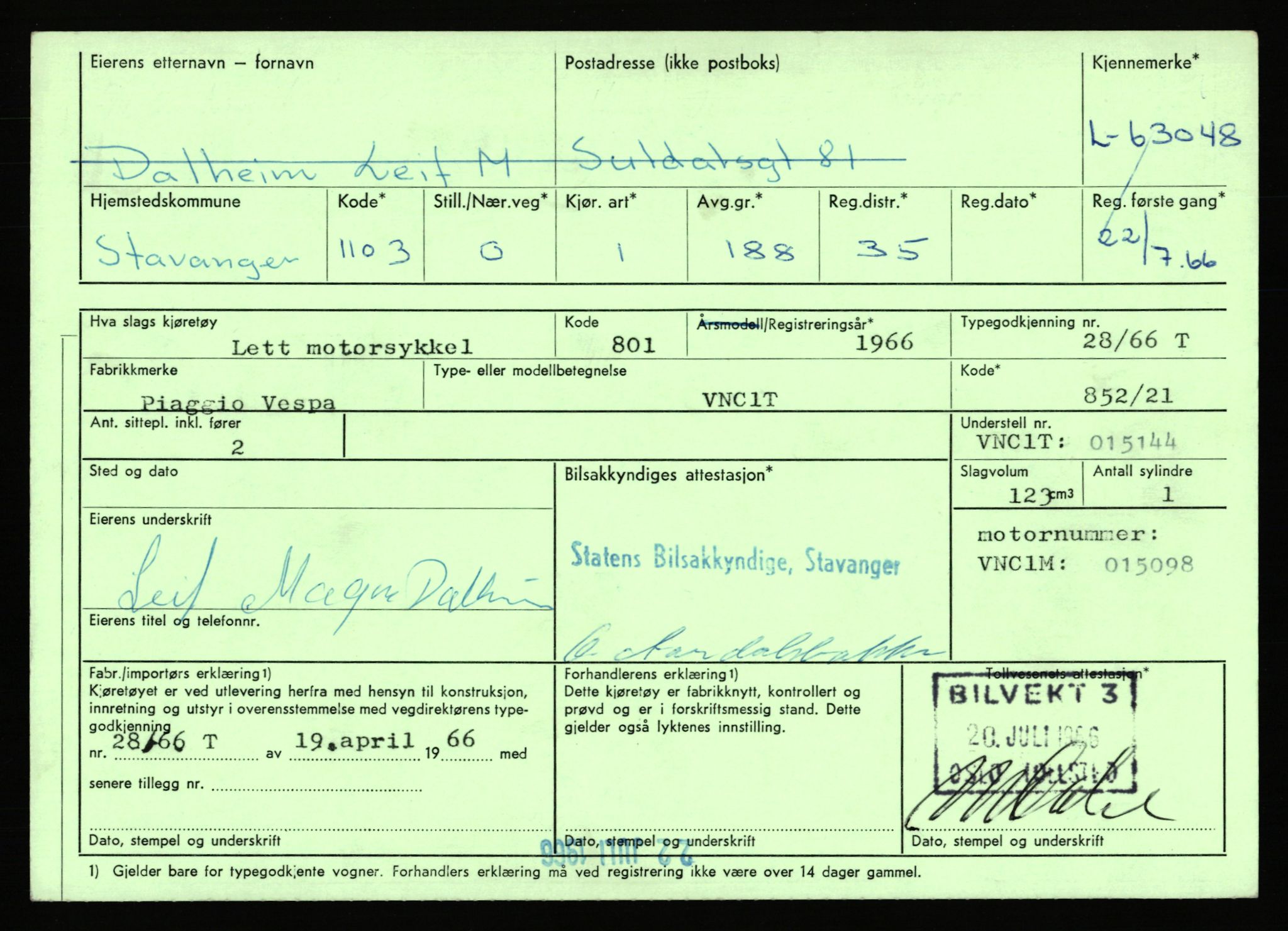 Stavanger trafikkstasjon, AV/SAST-A-101942/0/F/L0063: L-62700 - L-63799, 1930-1971, p. 987