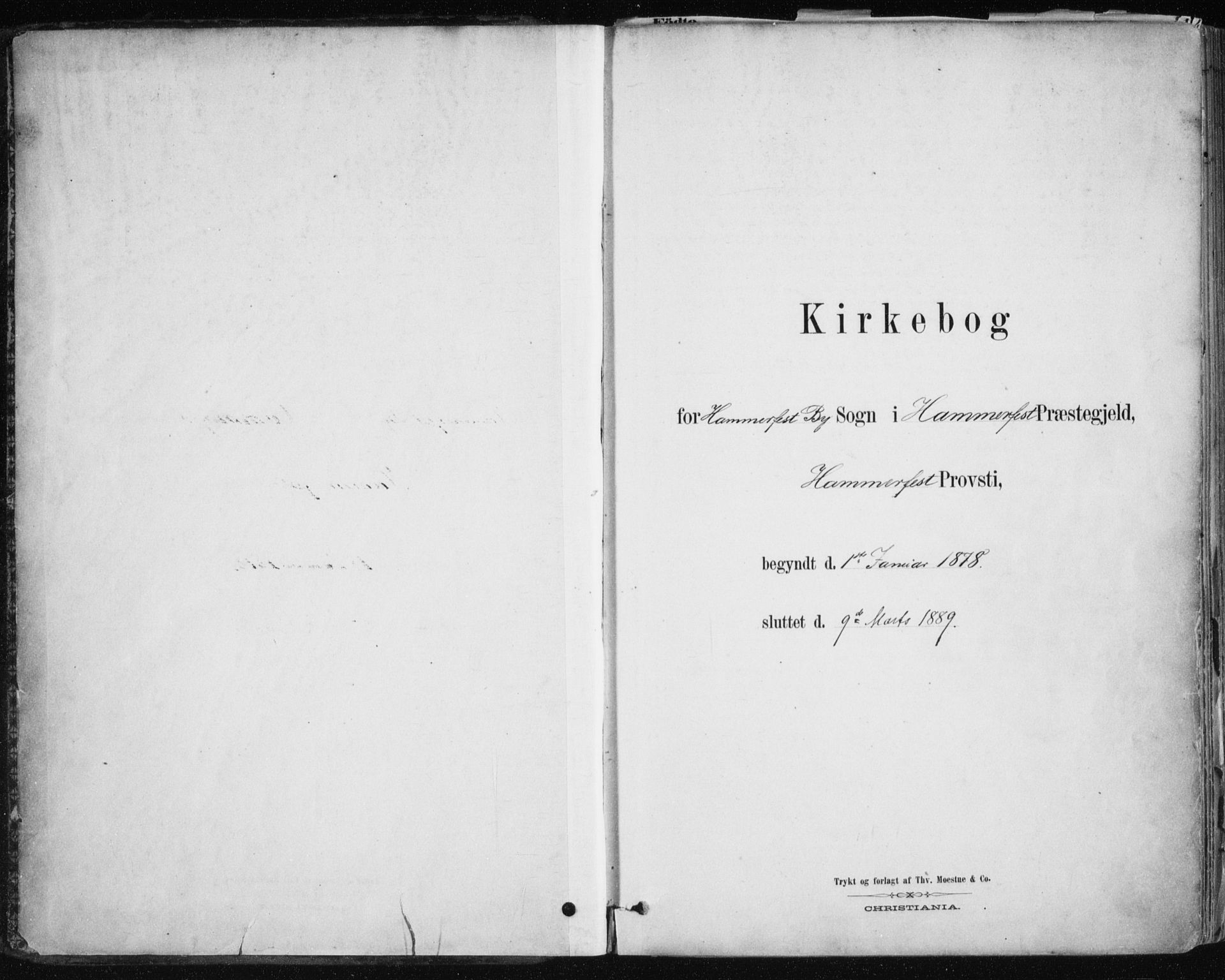 Hammerfest sokneprestkontor, SATØ/S-1347/H/Ha/L0008.kirke: Parish register (official) no. 8, 1878-1889
