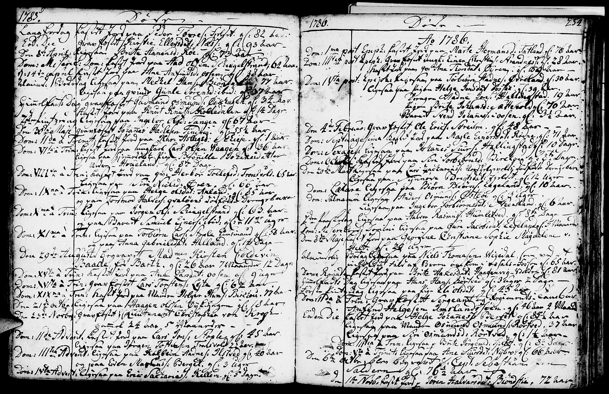 Vikedal sokneprestkontor, SAST/A-101840/01/IV: Parish register (official) no. A 2, 1779-1817, p. 254
