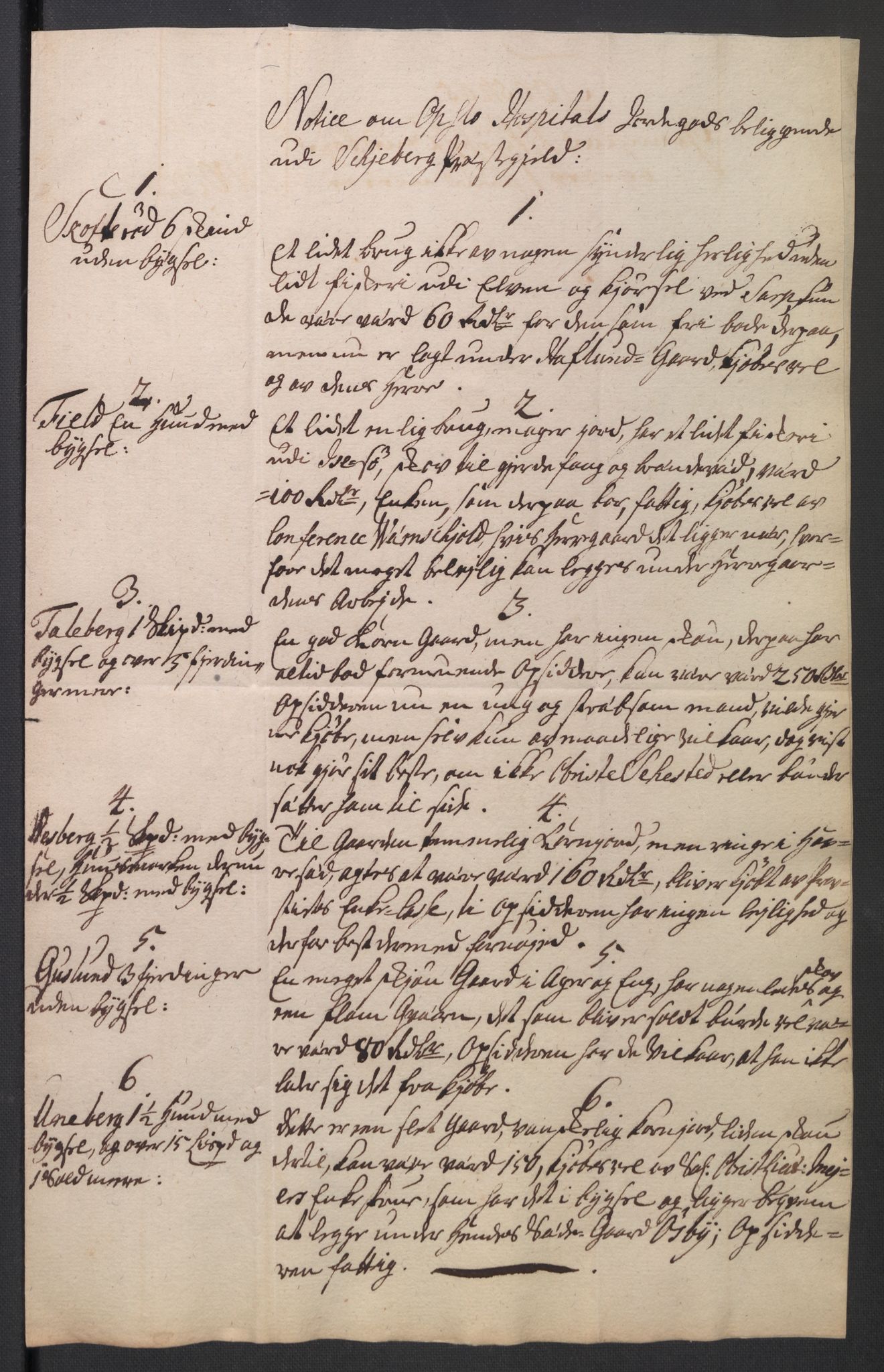 Oslo stiftsdireksjon, AV/SAO-A-11085/K/Kb/L0003/0001: Oslo Hospital / Auksjoner over Hospitalets eiendommer: Auksjonsforretninger med dokumenter, 1736, p. 48