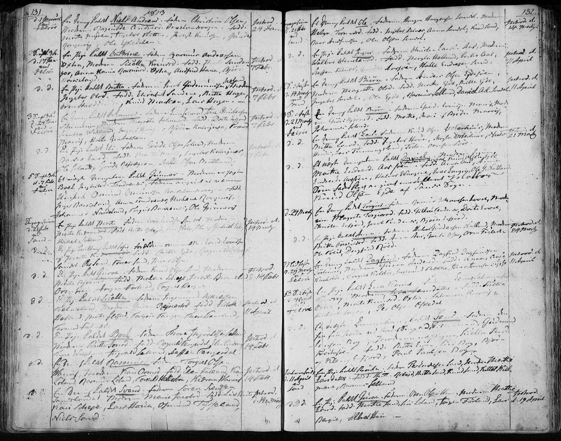 Jelsa sokneprestkontor, AV/SAST-A-101842/01/IV: Parish register (official) no. A 4, 1796-1816, p. 131-132