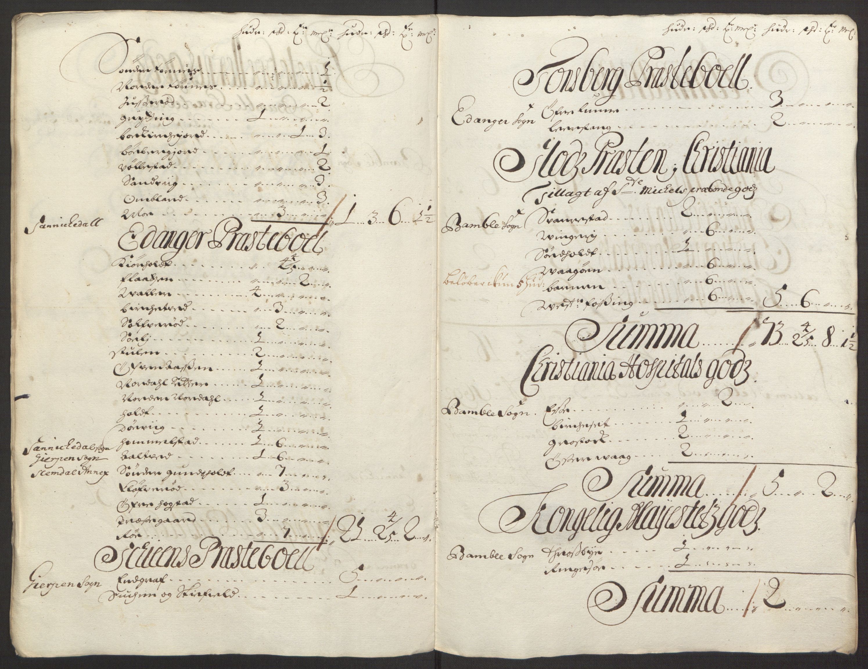 Rentekammeret inntil 1814, Reviderte regnskaper, Fogderegnskap, RA/EA-4092/R34/L2052: Fogderegnskap Bamble, 1692-1693, p. 244
