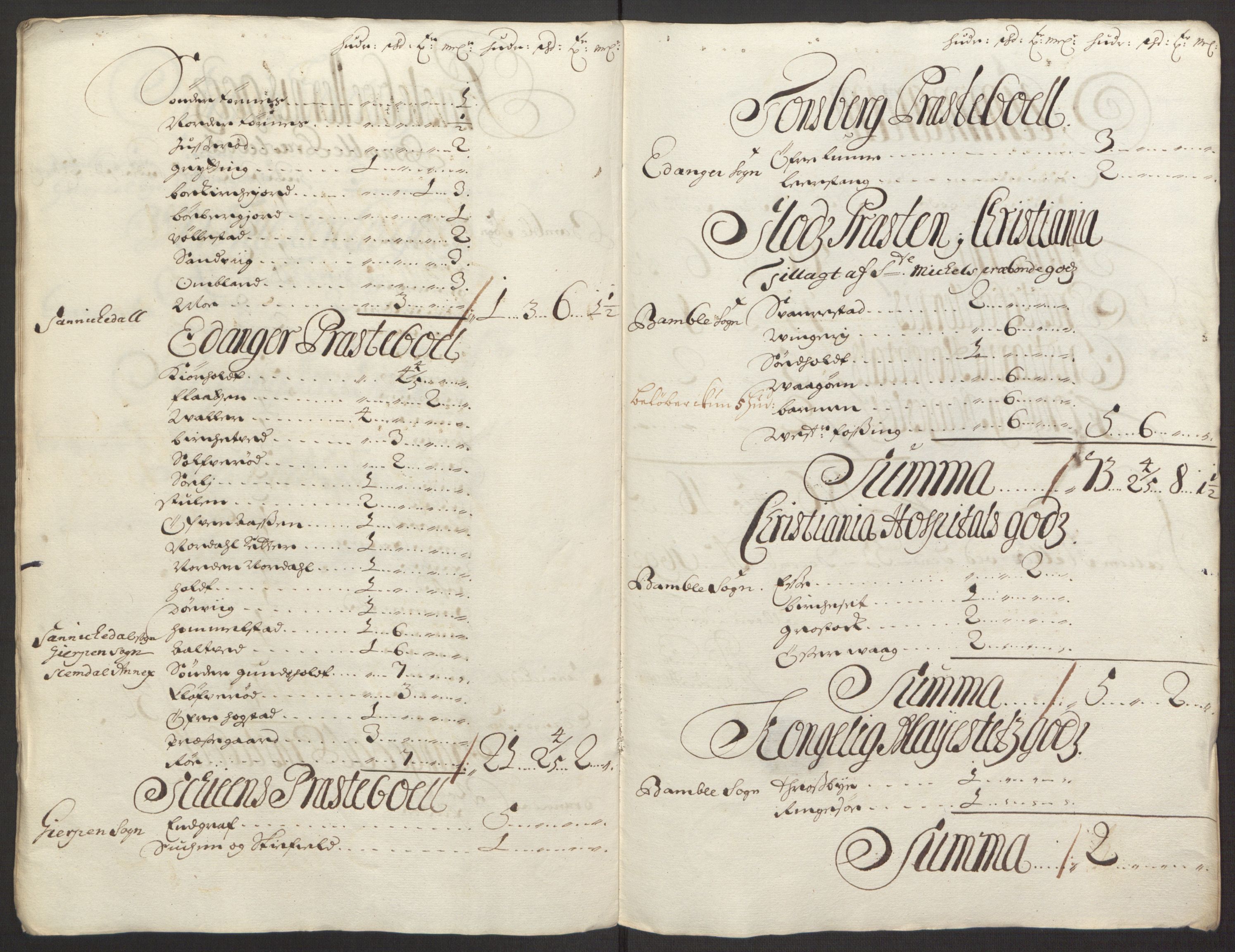 Rentekammeret inntil 1814, Reviderte regnskaper, Fogderegnskap, AV/RA-EA-4092/R34/L2052: Fogderegnskap Bamble, 1692-1693, p. 244