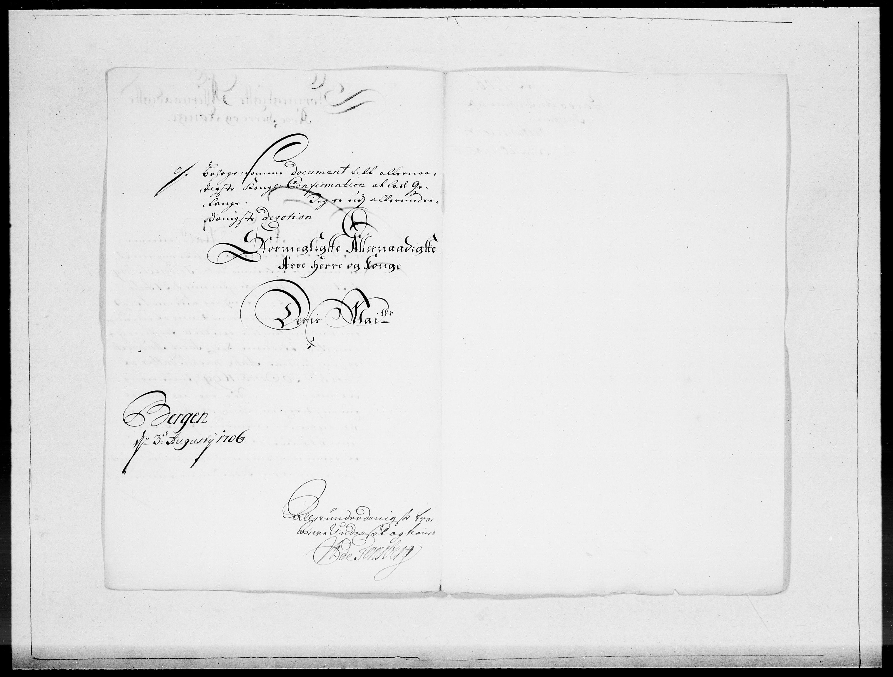 Danske Kanselli 1572-1799, AV/RA-EA-3023/F/Fc/Fcc/Fcca/L0060: Norske innlegg 1572-1799, Mgl. nov.-des., 1706, p. 551