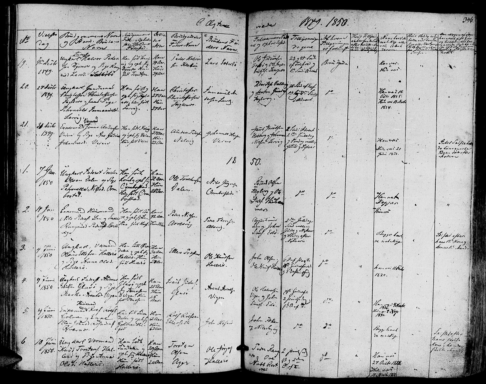 Ministerialprotokoller, klokkerbøker og fødselsregistre - Møre og Romsdal, SAT/A-1454/581/L0936: Parish register (official) no. 581A04, 1836-1852, p. 346