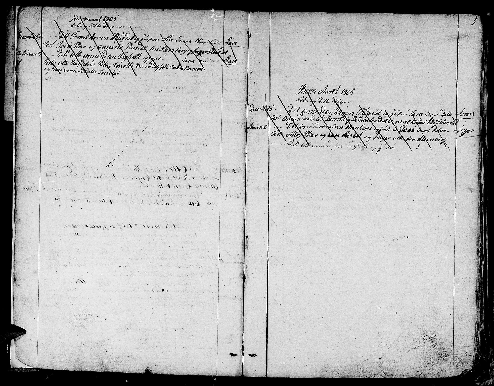 Lund sokneprestkontor, AV/SAST-A-101809/S06/L0004: Parish register (official) no. A 4 /1, 1801-1864, p. 5