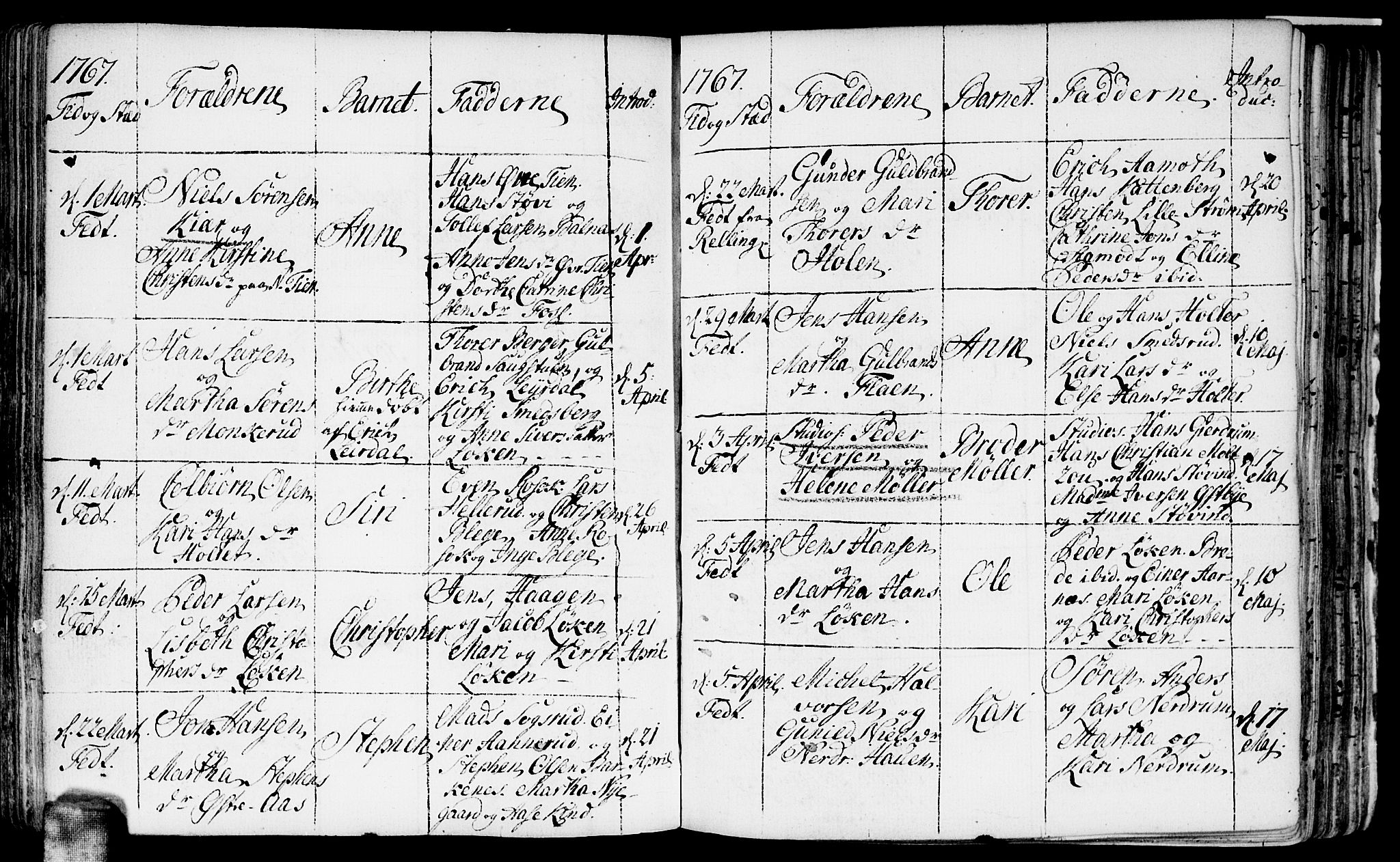 Fet prestekontor Kirkebøker, SAO/A-10370a/F/Fa/L0004: Parish register (official) no. I 4, 1751-1773, p. 103