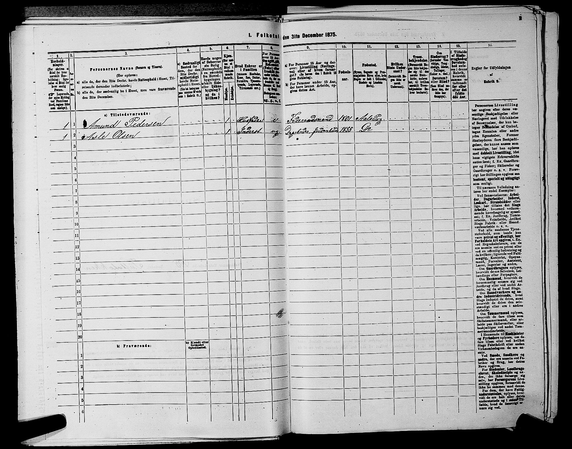 SAKO, 1875 census for 0619P Ål, 1875, p. 682