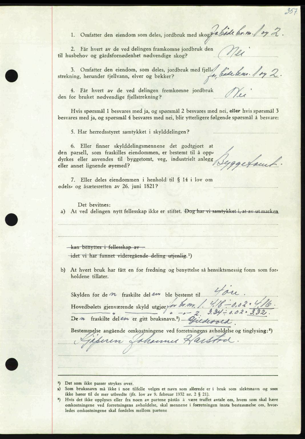 Nordmøre sorenskriveri, AV/SAT-A-4132/1/2/2Ca: Mortgage book no. A110, 1948-1949, Diary no: : 36/1949