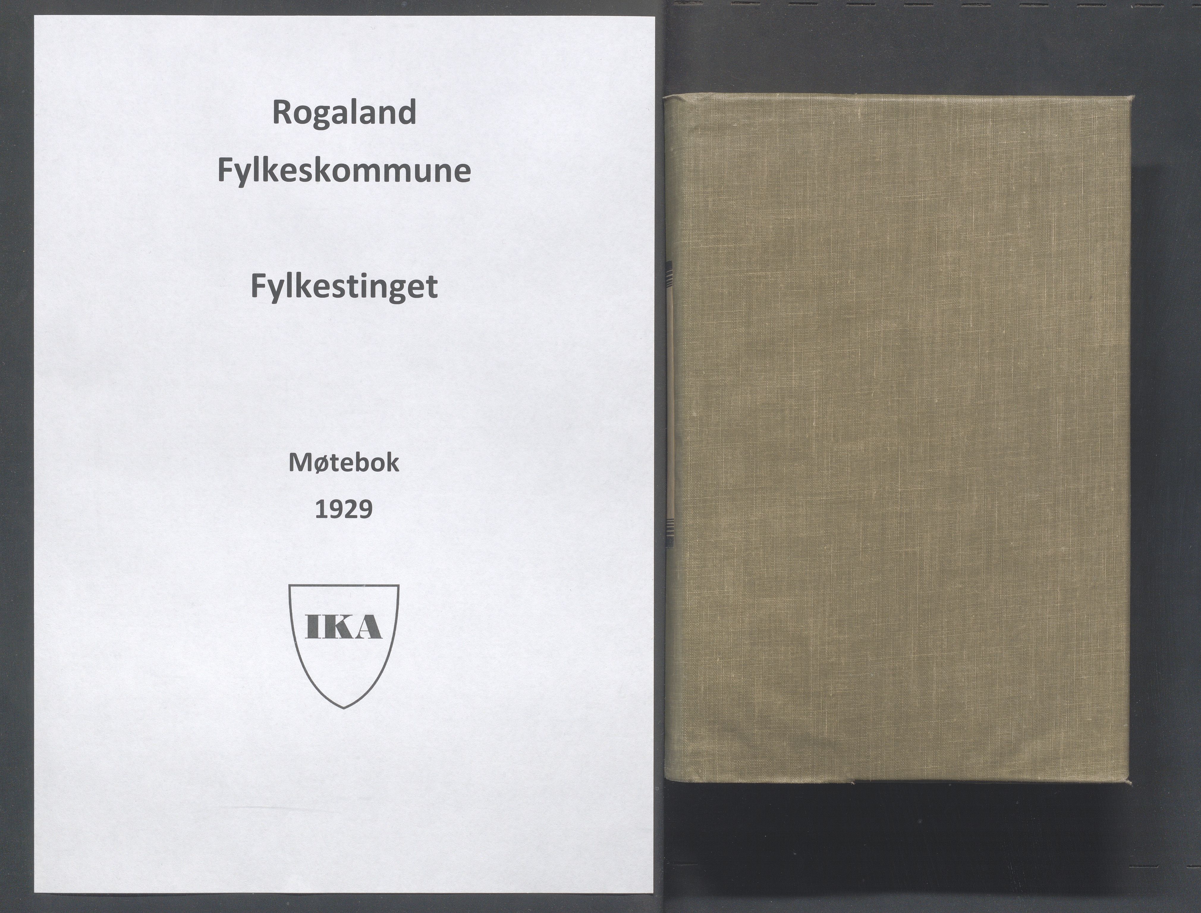 Rogaland fylkeskommune - Fylkesrådmannen , IKAR/A-900/A/Aa/Aaa/L0048: Møtebok , 1929