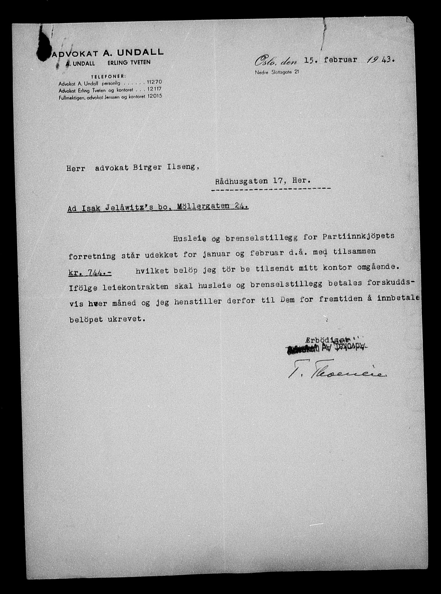 Justisdepartementet, Tilbakeføringskontoret for inndratte formuer, AV/RA-S-1564/H/Hc/Hcc/L0948: --, 1945-1947, p. 184