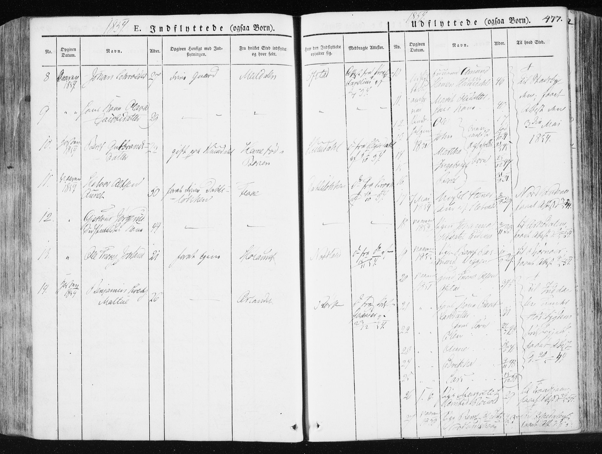 Ministerialprotokoller, klokkerbøker og fødselsregistre - Sør-Trøndelag, SAT/A-1456/665/L0771: Parish register (official) no. 665A06, 1830-1856, p. 477