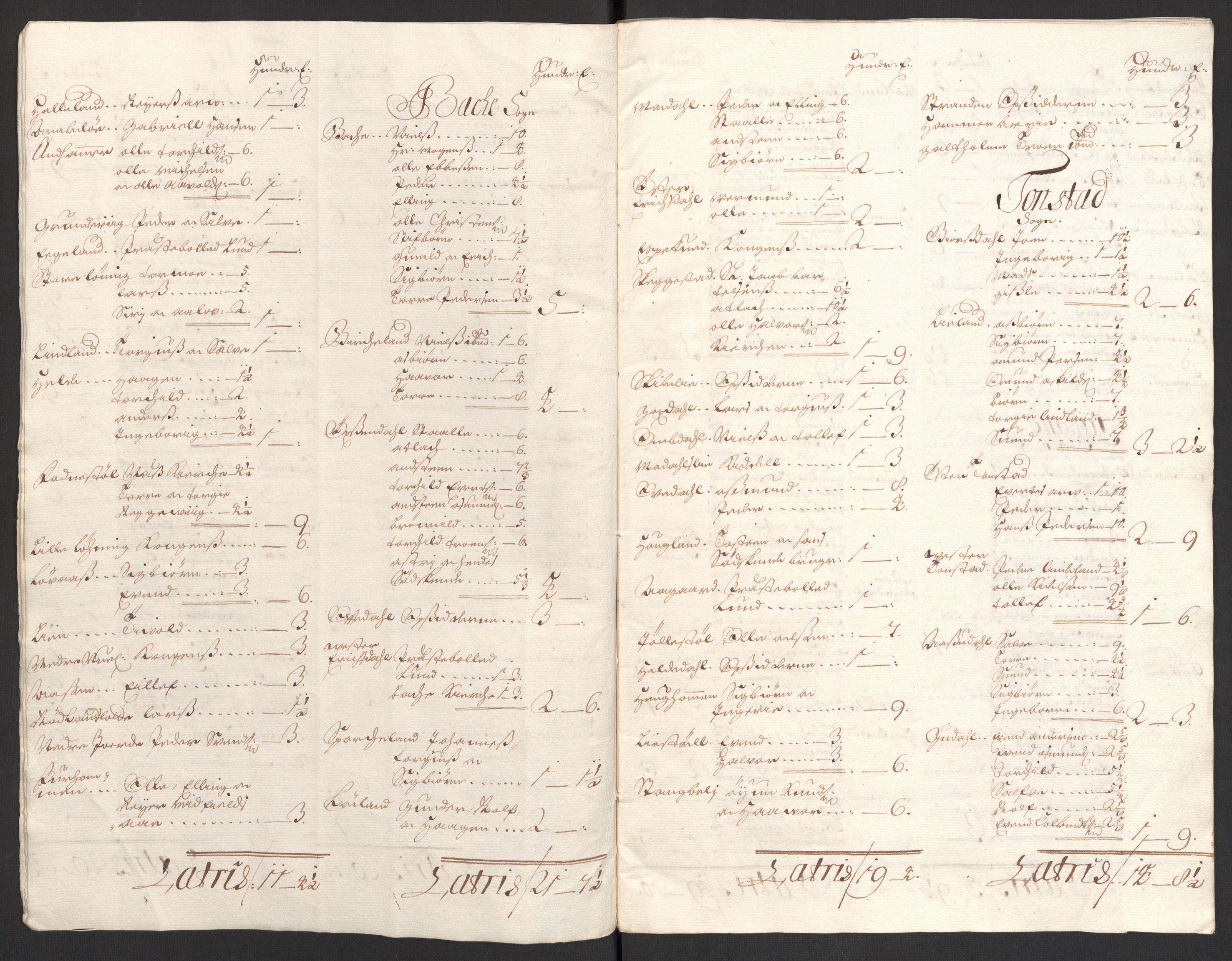 Rentekammeret inntil 1814, Reviderte regnskaper, Fogderegnskap, AV/RA-EA-4092/R43/L2547: Fogderegnskap Lista og Mandal, 1698-1699, p. 297