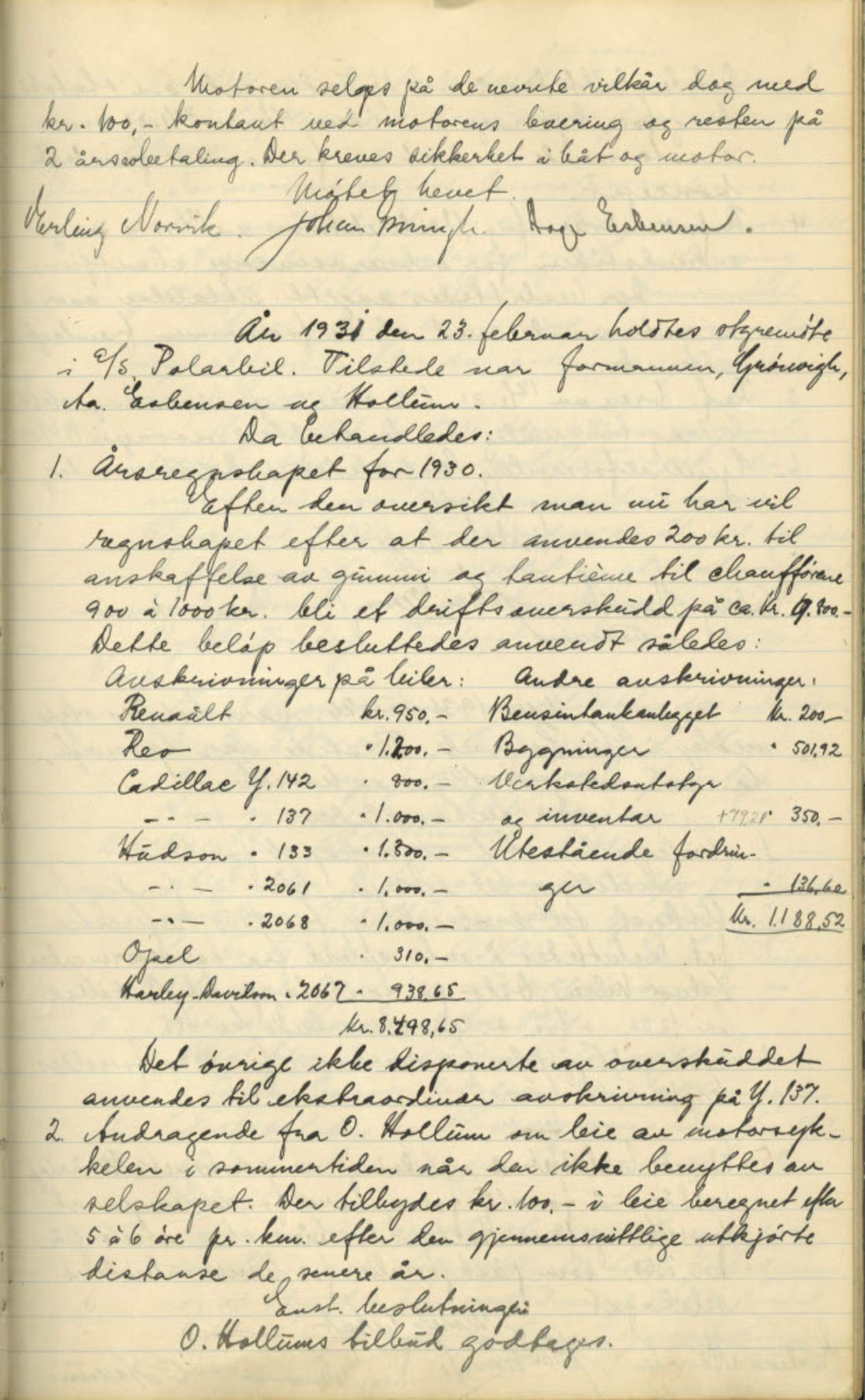  Polarbil AS, FMFB/A-1033/A/Aa/L0002: Forhandlingsprotokoll, 1926-1935, p. 53