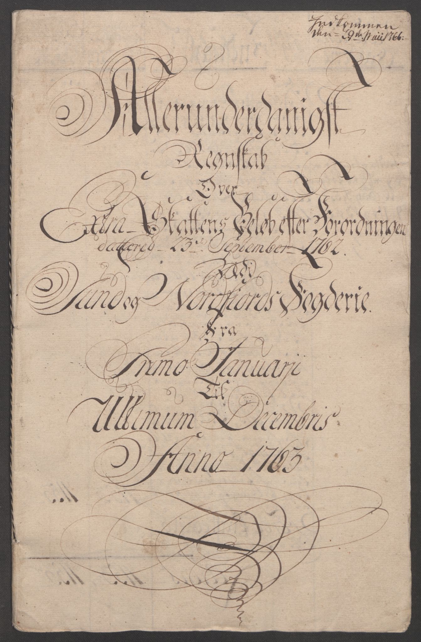 Rentekammeret inntil 1814, Reviderte regnskaper, Fogderegnskap, AV/RA-EA-4092/R53/L3550: Ekstraskatten Sunn- og Nordfjord, 1762-1771, p. 30