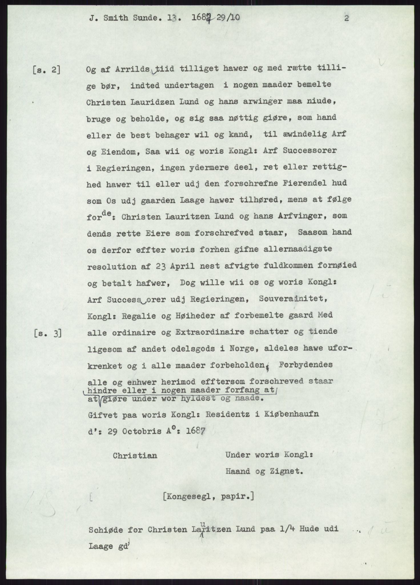 Samlinger til kildeutgivelse, Diplomavskriftsamlingen, AV/RA-EA-4053/H/Ha, p. 3327