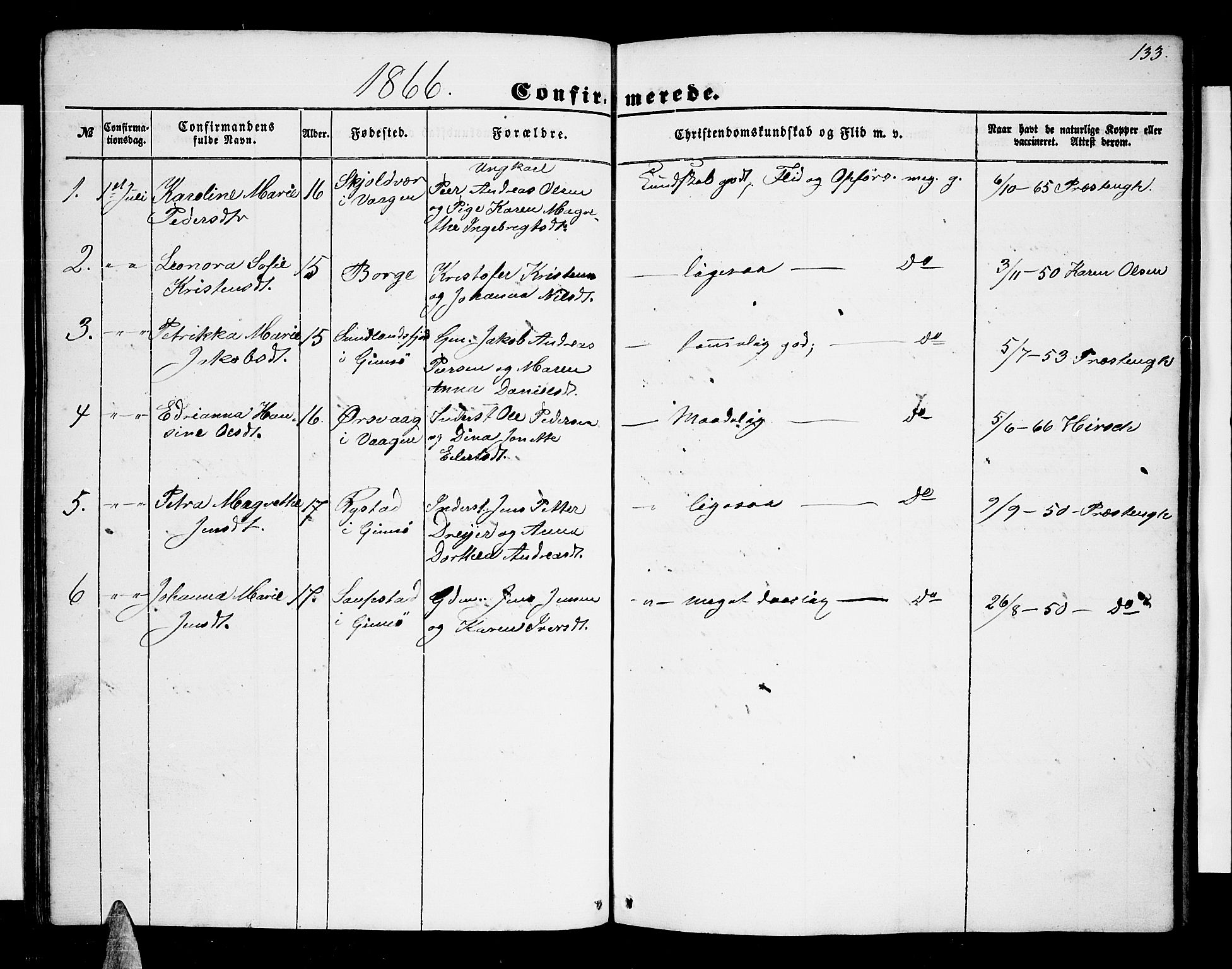 Ministerialprotokoller, klokkerbøker og fødselsregistre - Nordland, AV/SAT-A-1459/876/L1102: Parish register (copy) no. 876C01, 1852-1886, p. 133