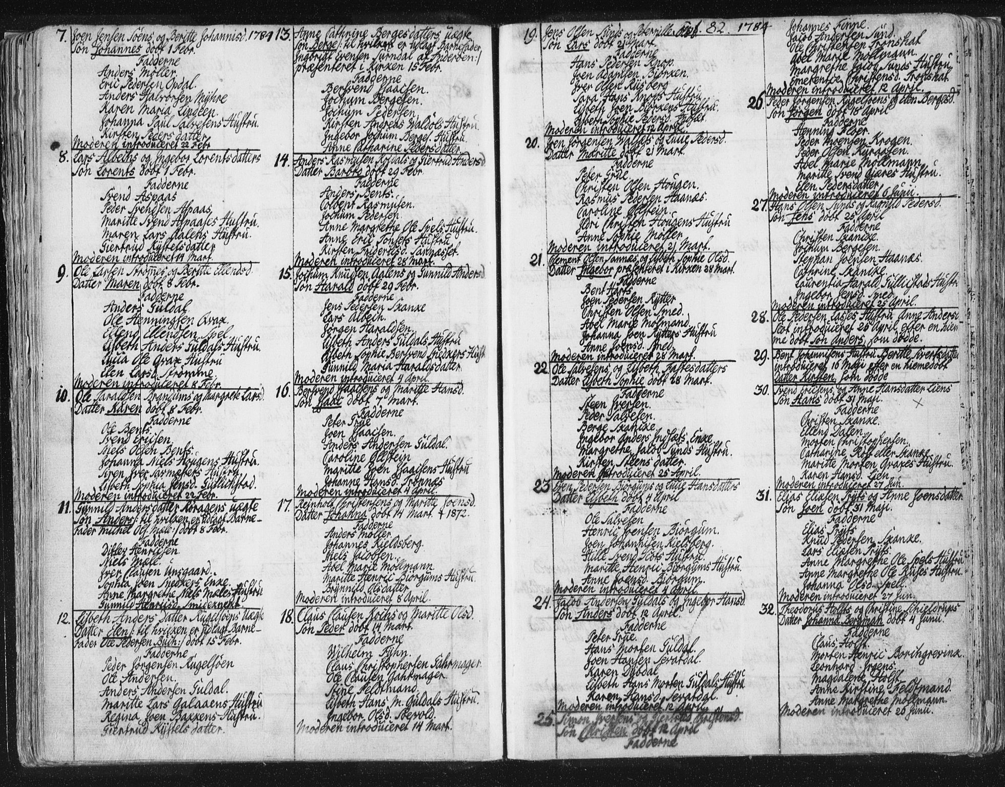 Ministerialprotokoller, klokkerbøker og fødselsregistre - Sør-Trøndelag, AV/SAT-A-1456/681/L0926: Parish register (official) no. 681A04, 1767-1797, p. 82