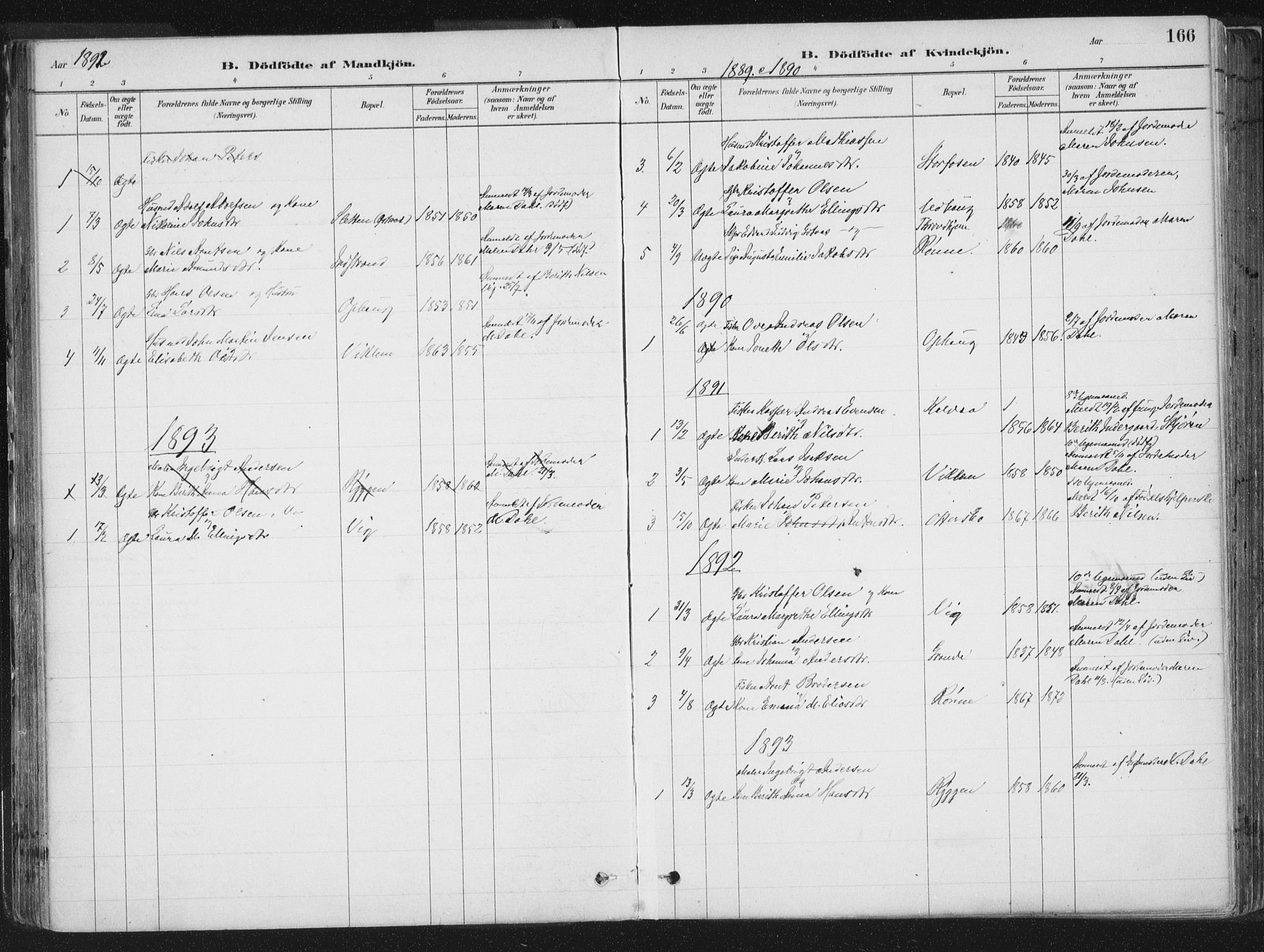 Ministerialprotokoller, klokkerbøker og fødselsregistre - Sør-Trøndelag, SAT/A-1456/659/L0739: Parish register (official) no. 659A09, 1879-1893, p. 166