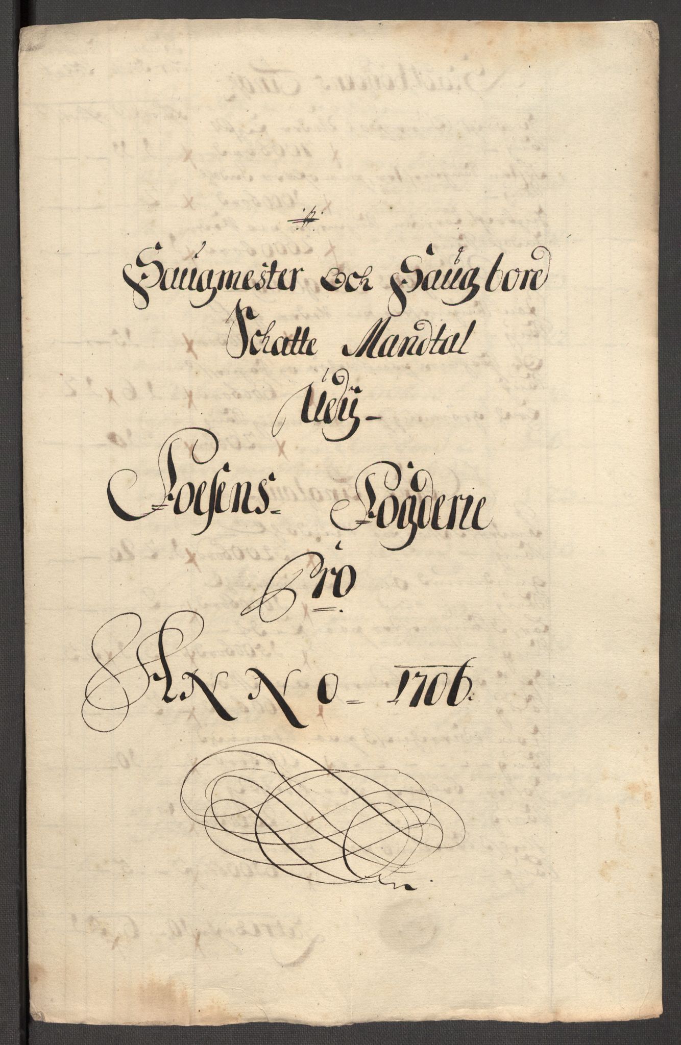 Rentekammeret inntil 1814, Reviderte regnskaper, Fogderegnskap, RA/EA-4092/R57/L3857: Fogderegnskap Fosen, 1706-1707, p. 86