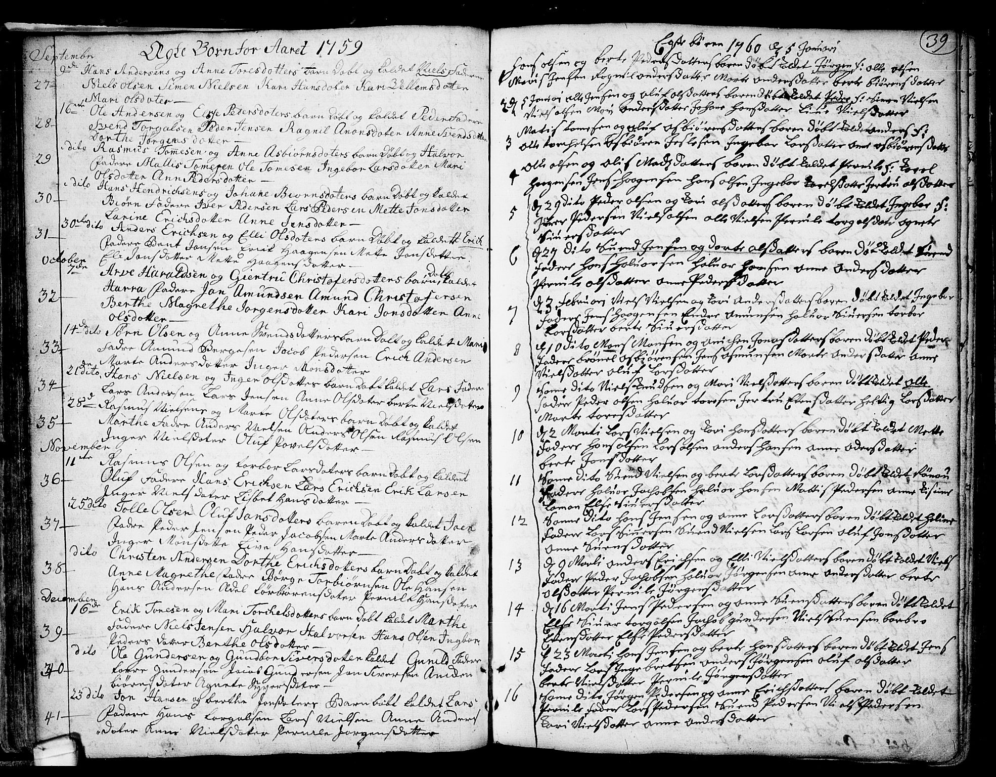 Idd prestekontor Kirkebøker, SAO/A-10911/F/Fa/L0001: Parish register (official) no. I 1, 1720-1769, p. 39