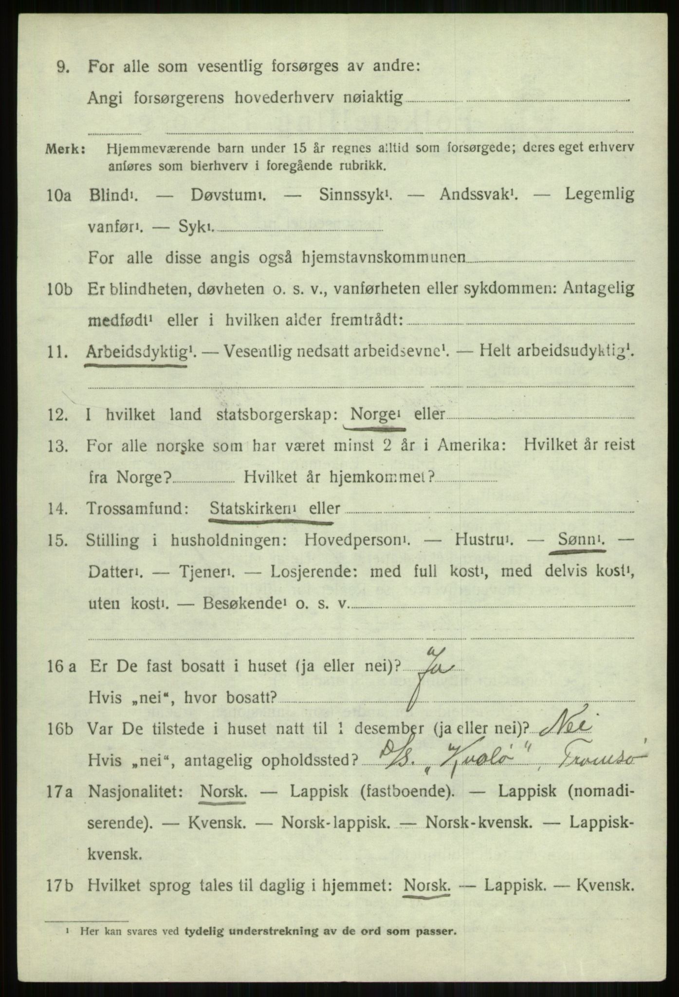 SATØ, 1920 census for Skjervøy, 1920, p. 3508