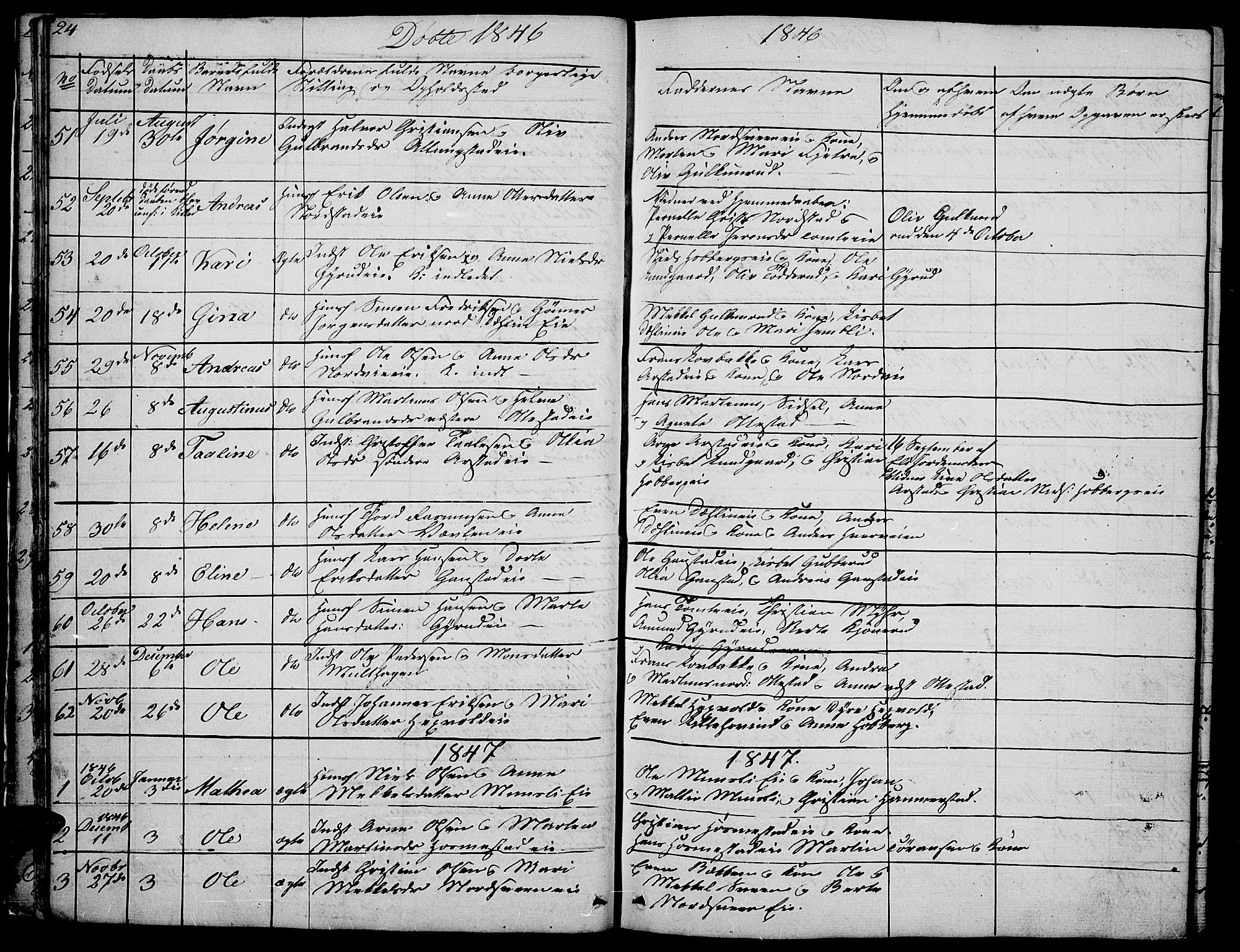Stange prestekontor, SAH/PREST-002/L/L0002: Parish register (copy) no. 2, 1838-1879, p. 24