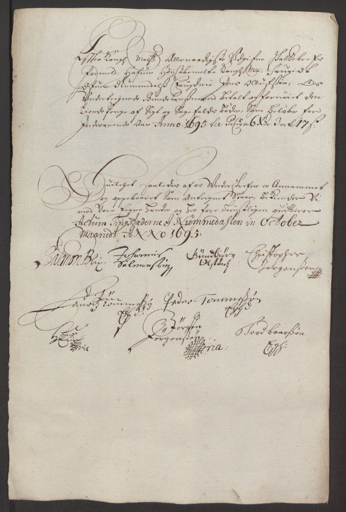 Rentekammeret inntil 1814, Reviderte regnskaper, Fogderegnskap, RA/EA-4092/R64/L4424: Fogderegnskap Namdal, 1692-1695, p. 515
