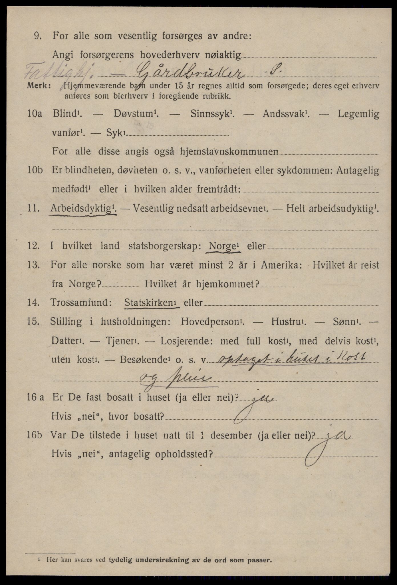 SAT, 1920 census for Stemshaug, 1920, p. 651