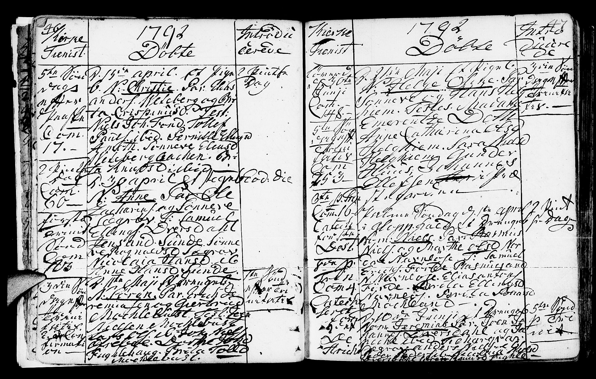 Jølster sokneprestembete, AV/SAB-A-80701/H/Haa/Haaa/L0006: Parish register (official) no. A 6, 1790-1821, p. 46-47