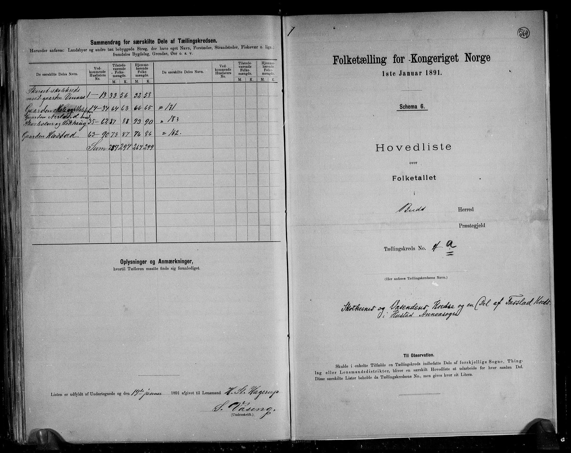 RA, 1891 census for 1549 Bud, 1891, p. 13