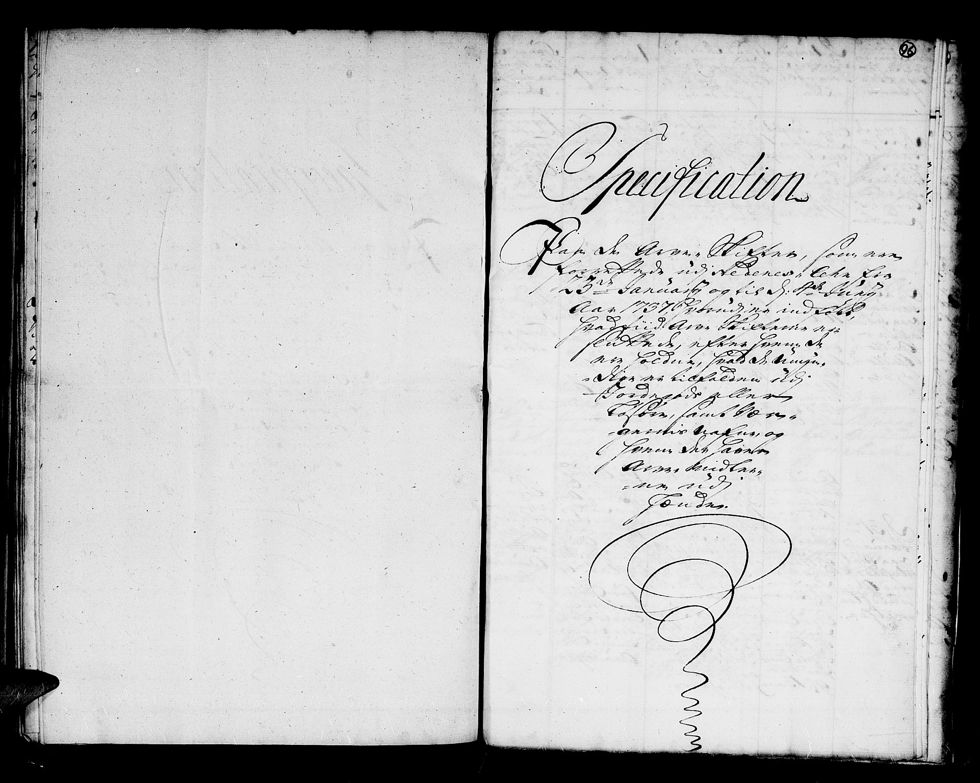 Nedenes sorenskriveri før 1824, SAK/1221-0007/H/Hc/L0061: Skifteprotokoll uten register nr 45, 1731-1737, p. 95b-96a