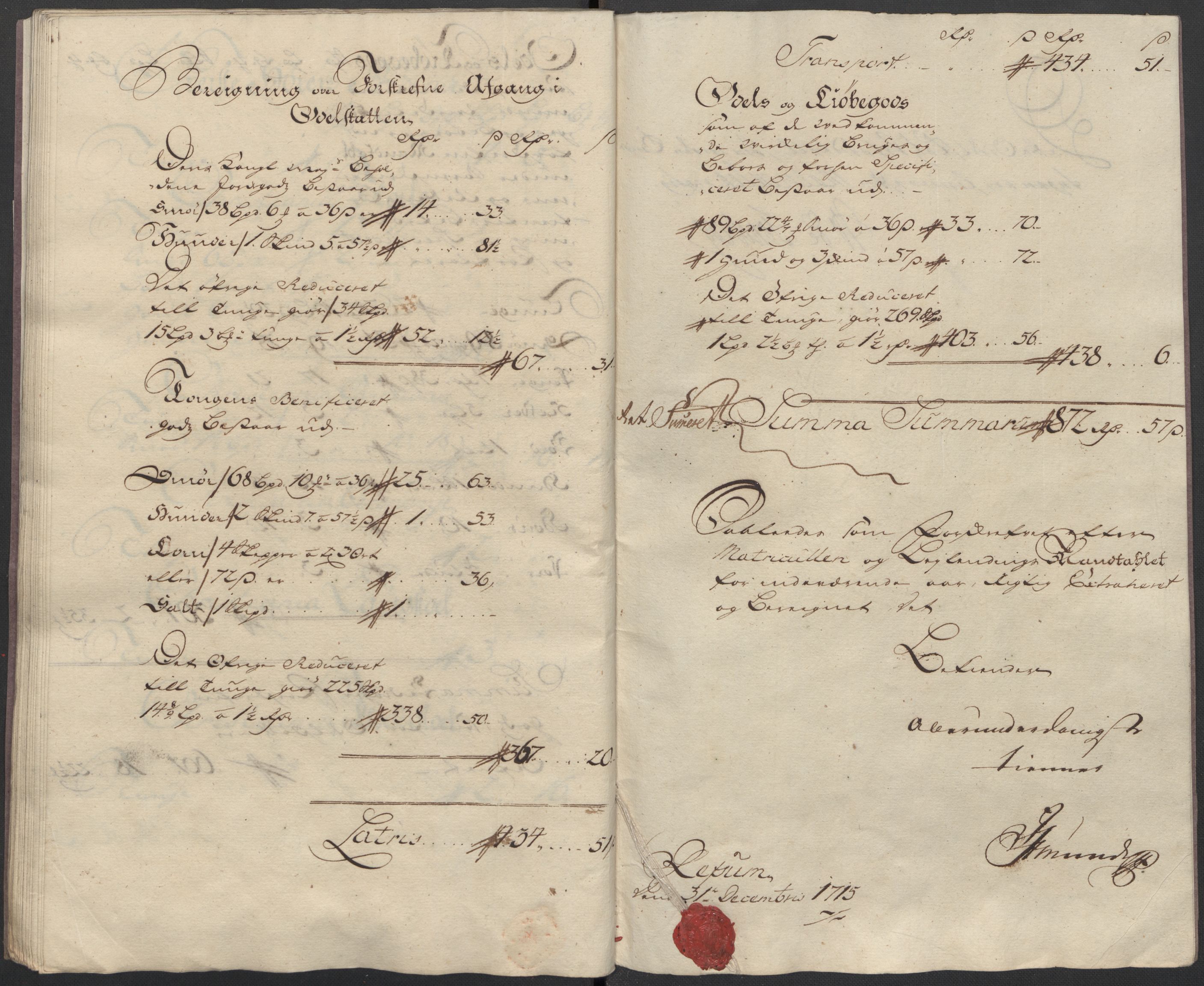 Rentekammeret inntil 1814, Reviderte regnskaper, Fogderegnskap, AV/RA-EA-4092/R11/L0597: Fogderegnskap Nedre Romerike, 1715, p. 246