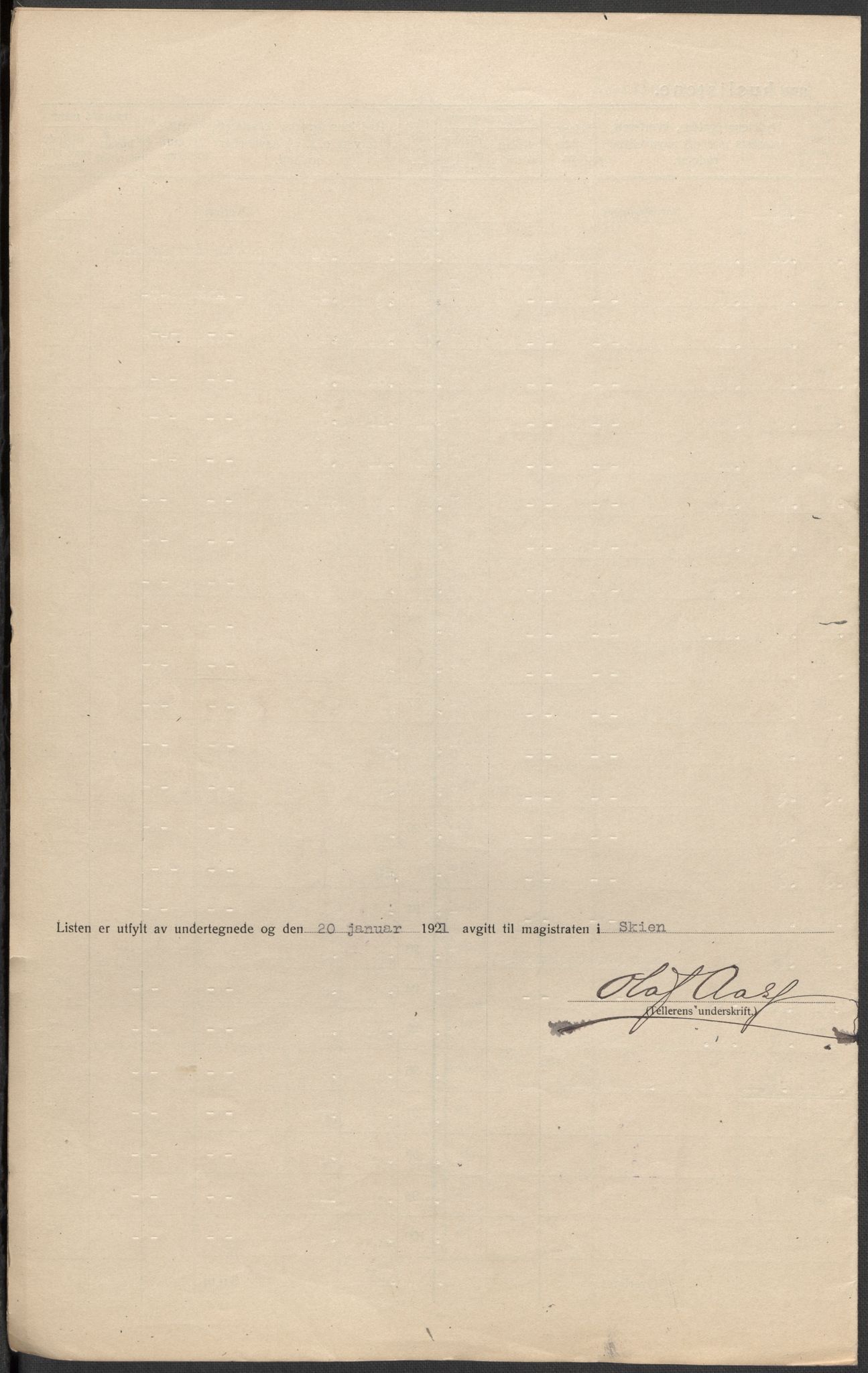 SAKO, 1920 census for Skien, 1920, p. 40