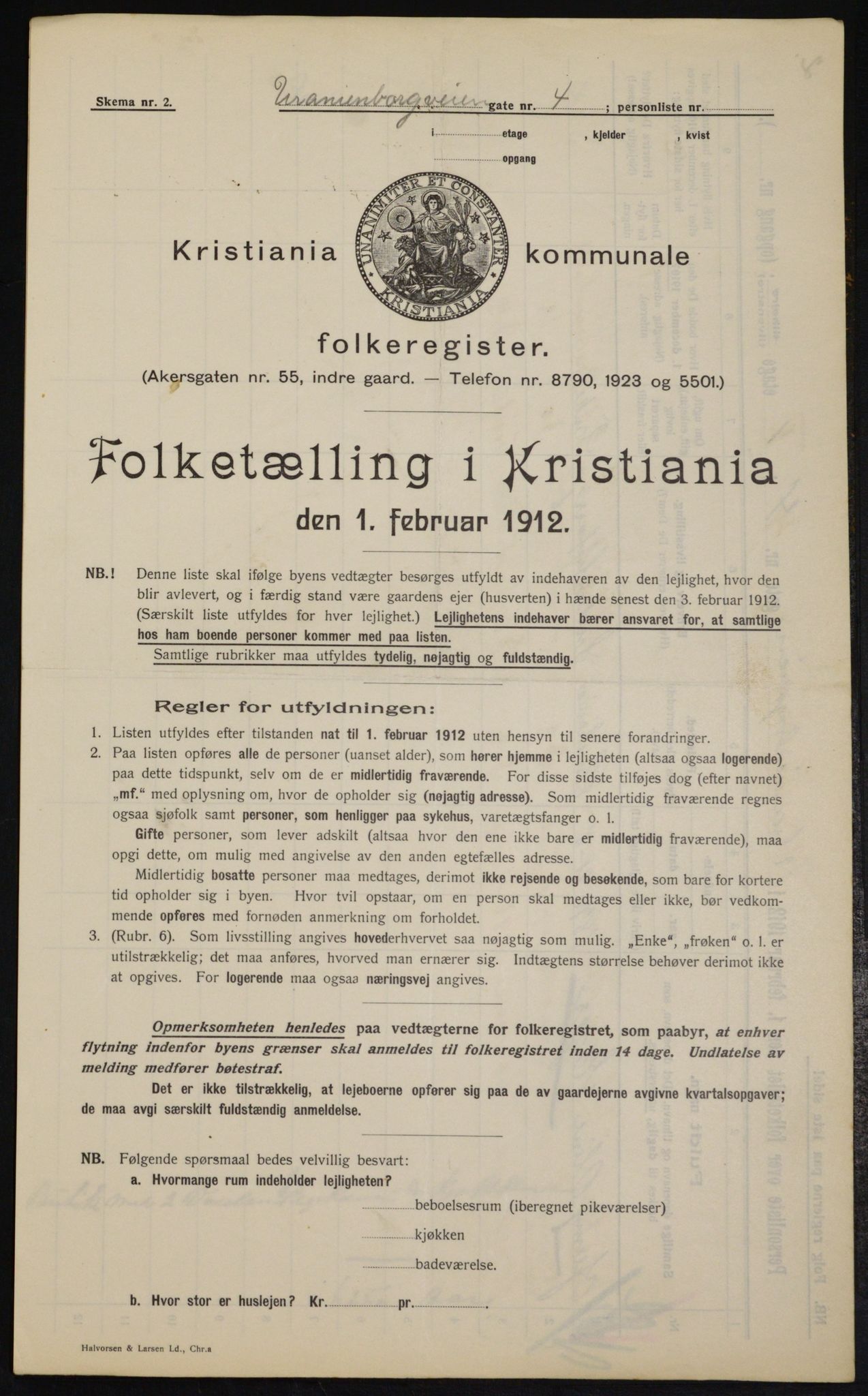 OBA, Municipal Census 1912 for Kristiania, 1912, p. 120370