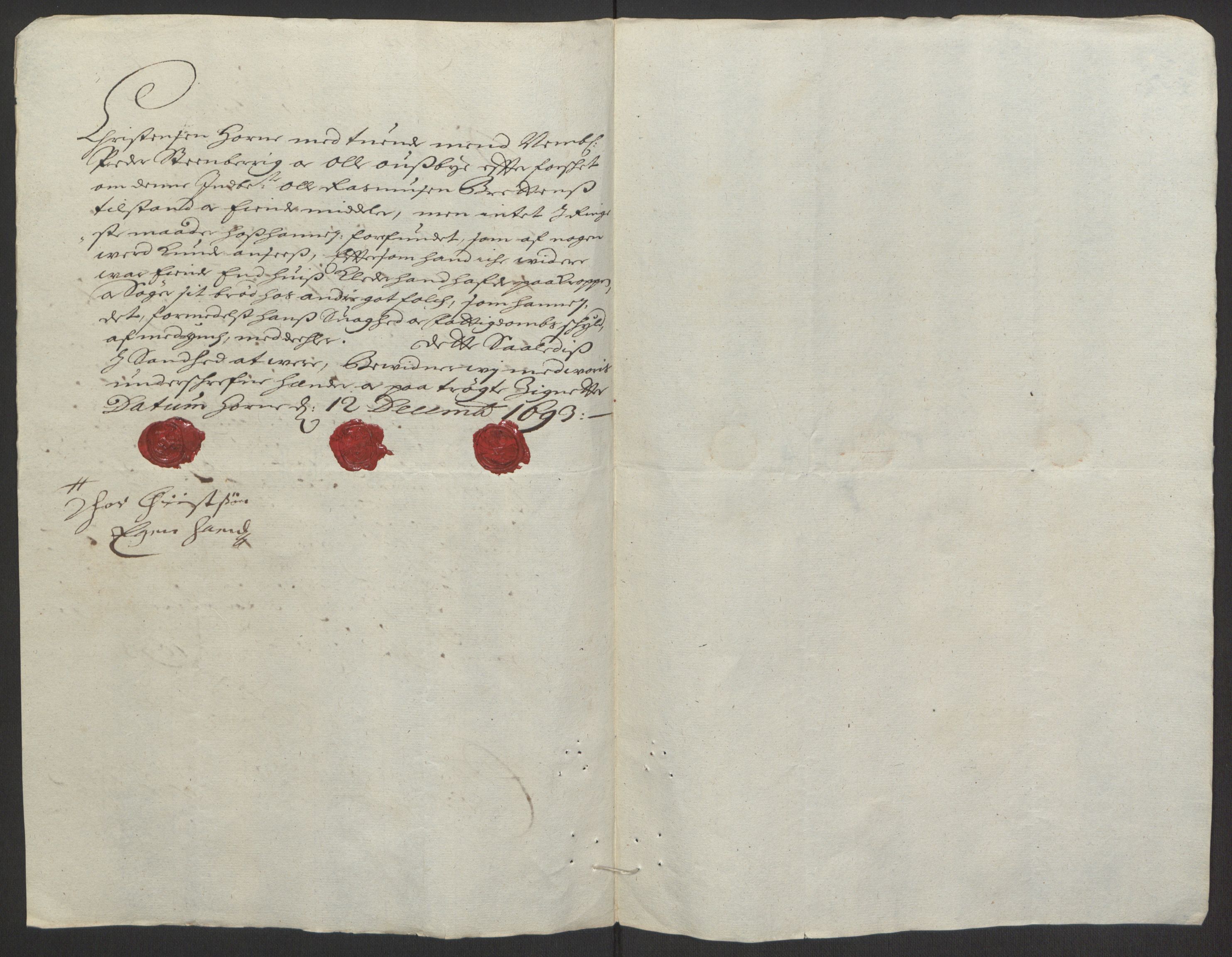 Rentekammeret inntil 1814, Reviderte regnskaper, Fogderegnskap, AV/RA-EA-4092/R16/L1034: Fogderegnskap Hedmark, 1693, p. 72