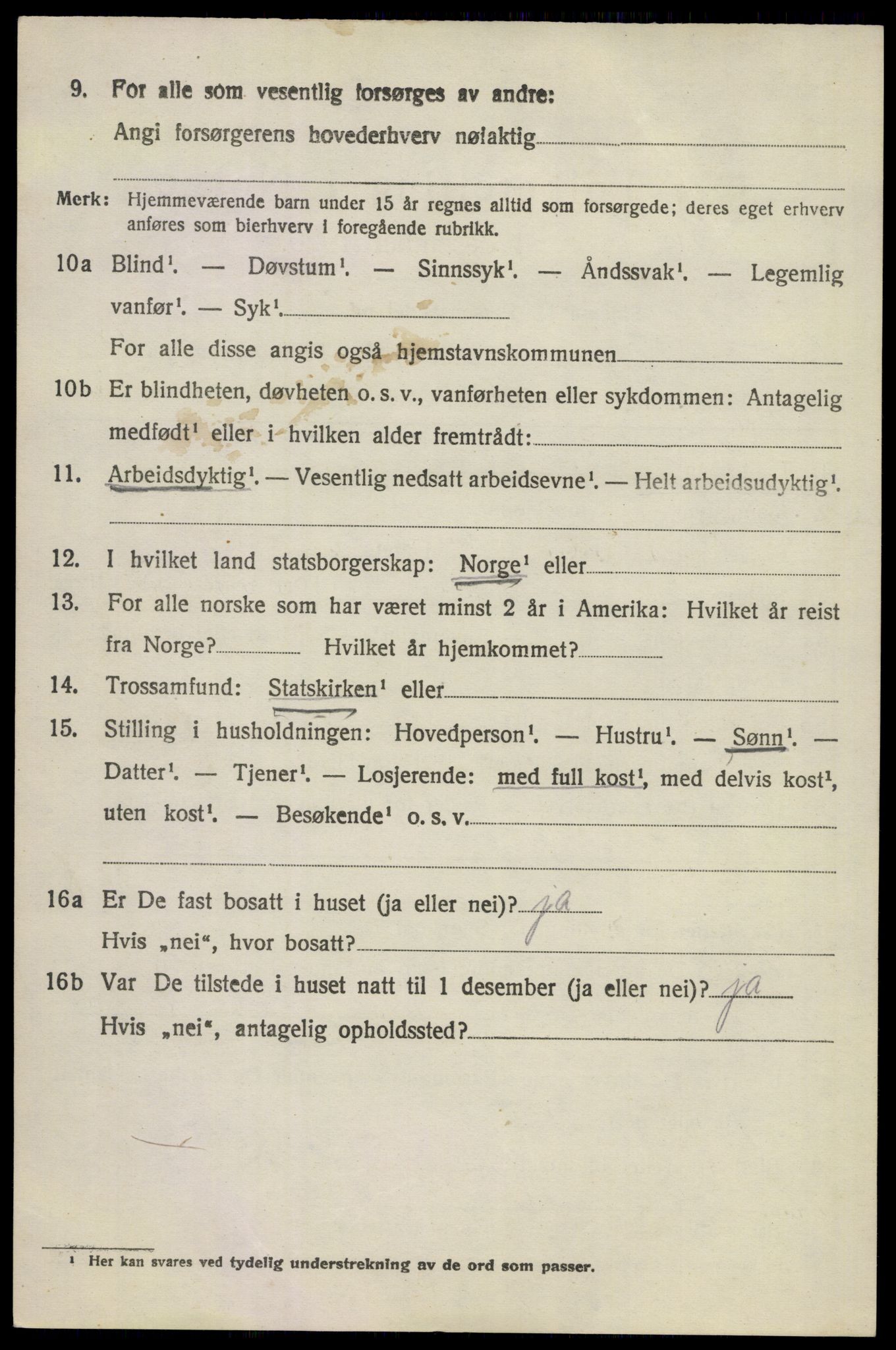 SAKO, 1920 census for Hedrum, 1920, p. 9882