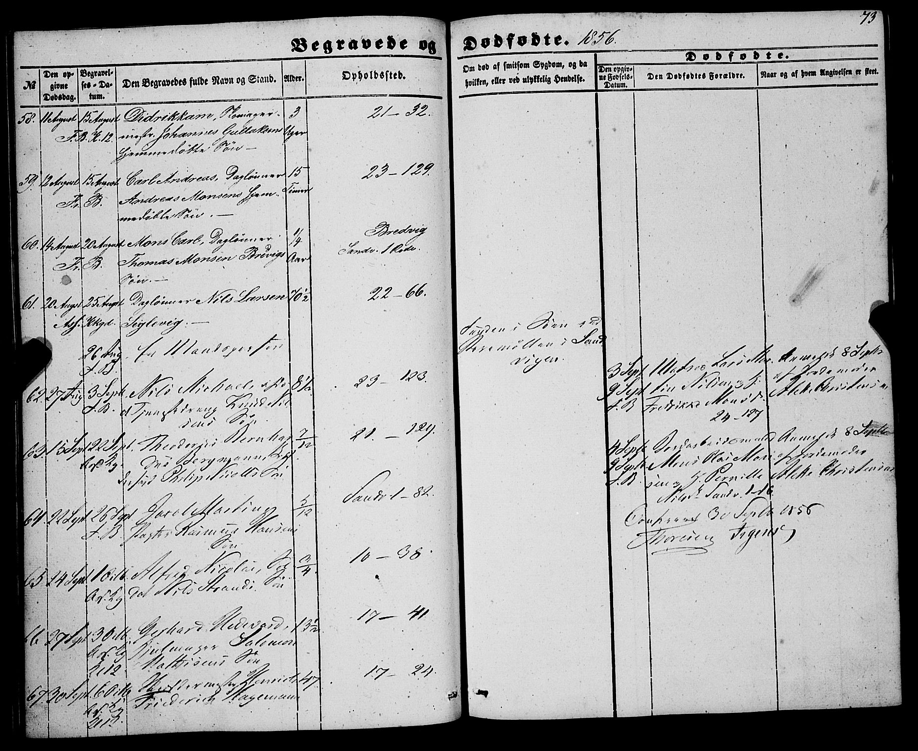 Korskirken sokneprestembete, AV/SAB-A-76101/H/Haa: Parish register (official) no. E 2, 1848-1862, p. 73