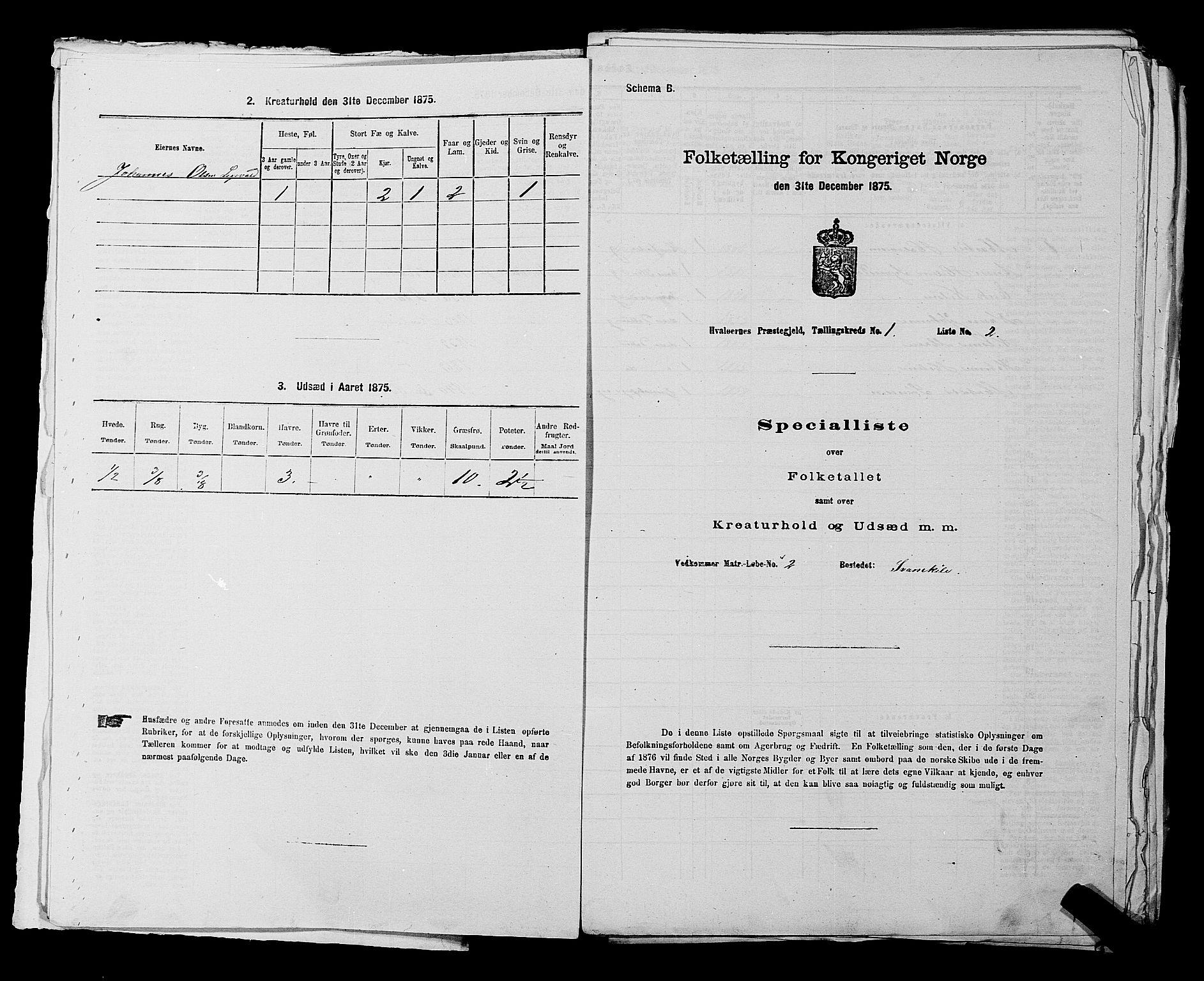 RA, 1875 census for 0111P Hvaler, 1875, p. 33