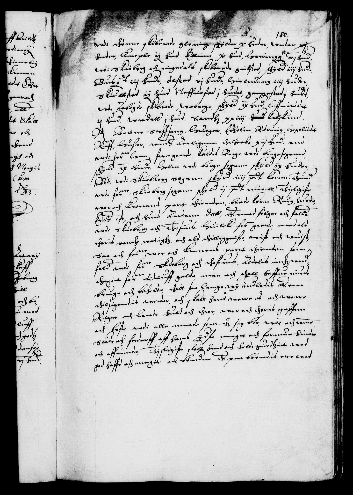 Danske Kanselli 1572-1799, RA/EA-3023/F/Fc/Fca/Fcaa/L0002: Norske registre (mikrofilm), 1588-1596, p. 180a