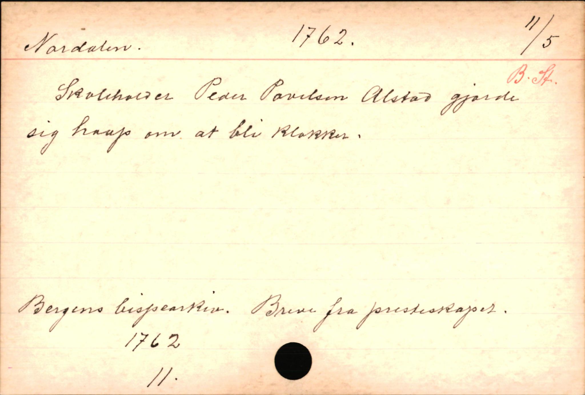 Haugen, Johannes - lærer, AV/SAB-SAB/PA-0036/01/L0001: Om klokkere og lærere, 1521-1904, p. 10903