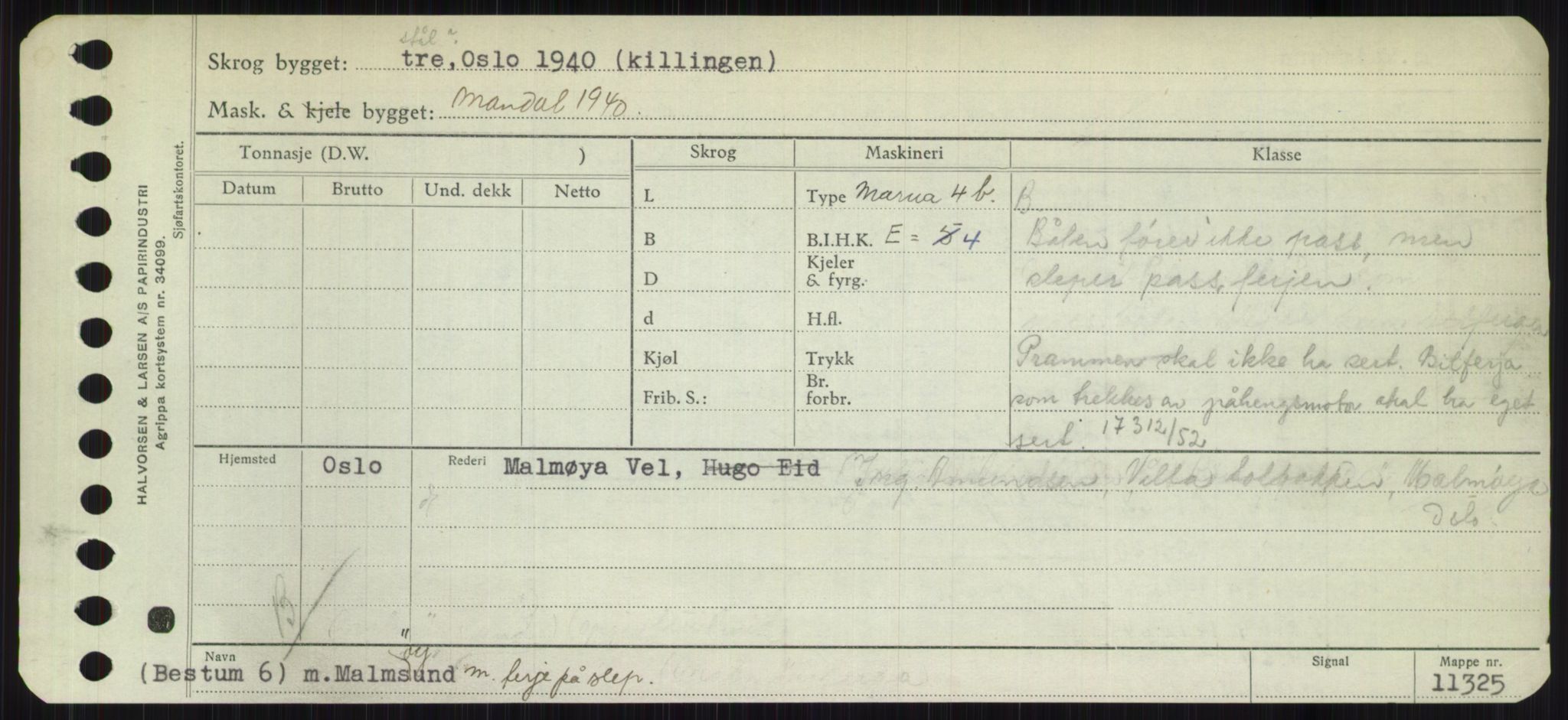 Sjøfartsdirektoratet med forløpere, Skipsmålingen, AV/RA-S-1627/H/Ha/L0003/0002: Fartøy, Hilm-Mar / Fartøy, Kom-Mar, p. 865