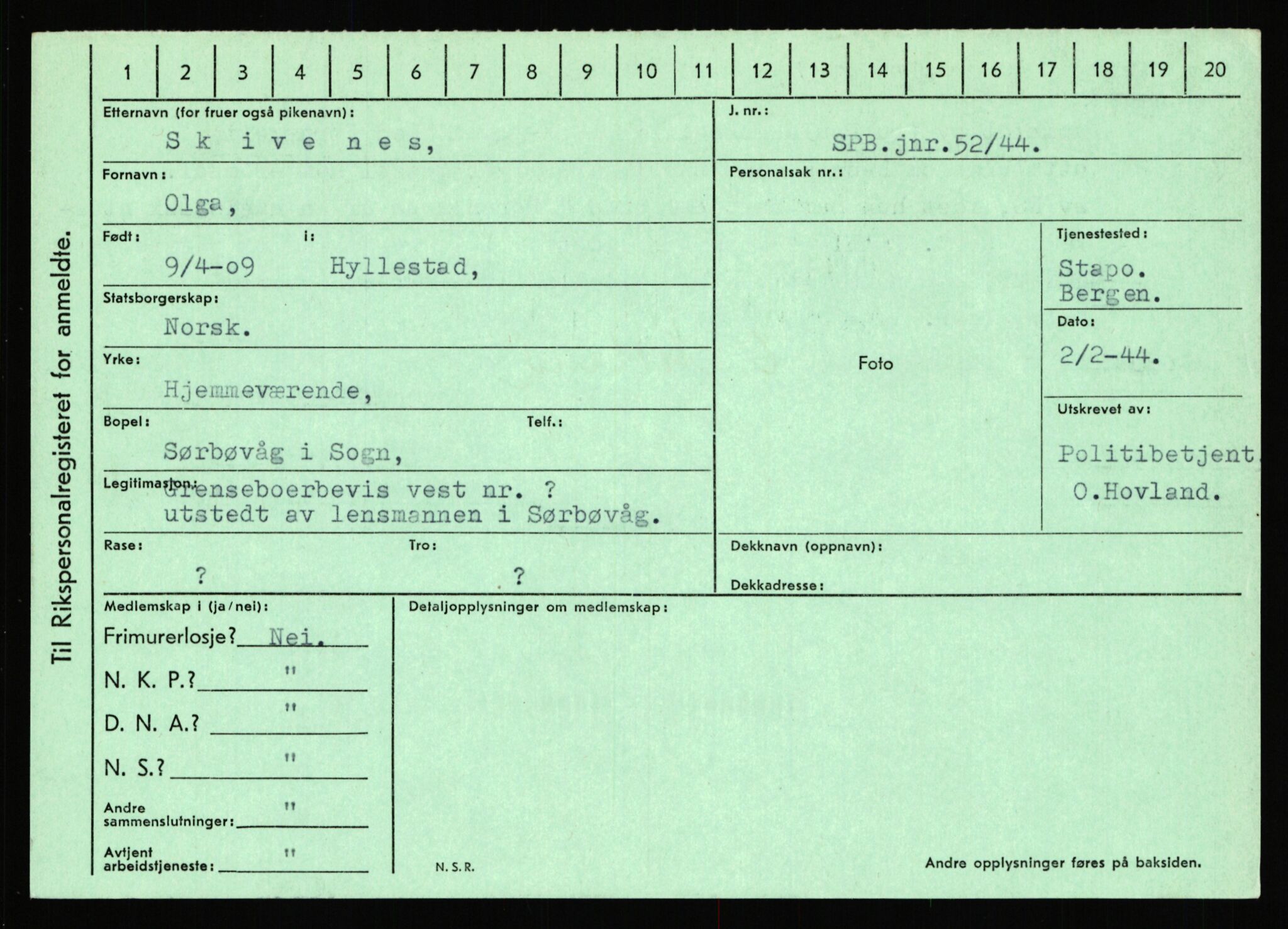 Statspolitiet - Hovedkontoret / Osloavdelingen, AV/RA-S-1329/C/Ca/L0014: Seterlien - Svartås, 1943-1945, p. 983