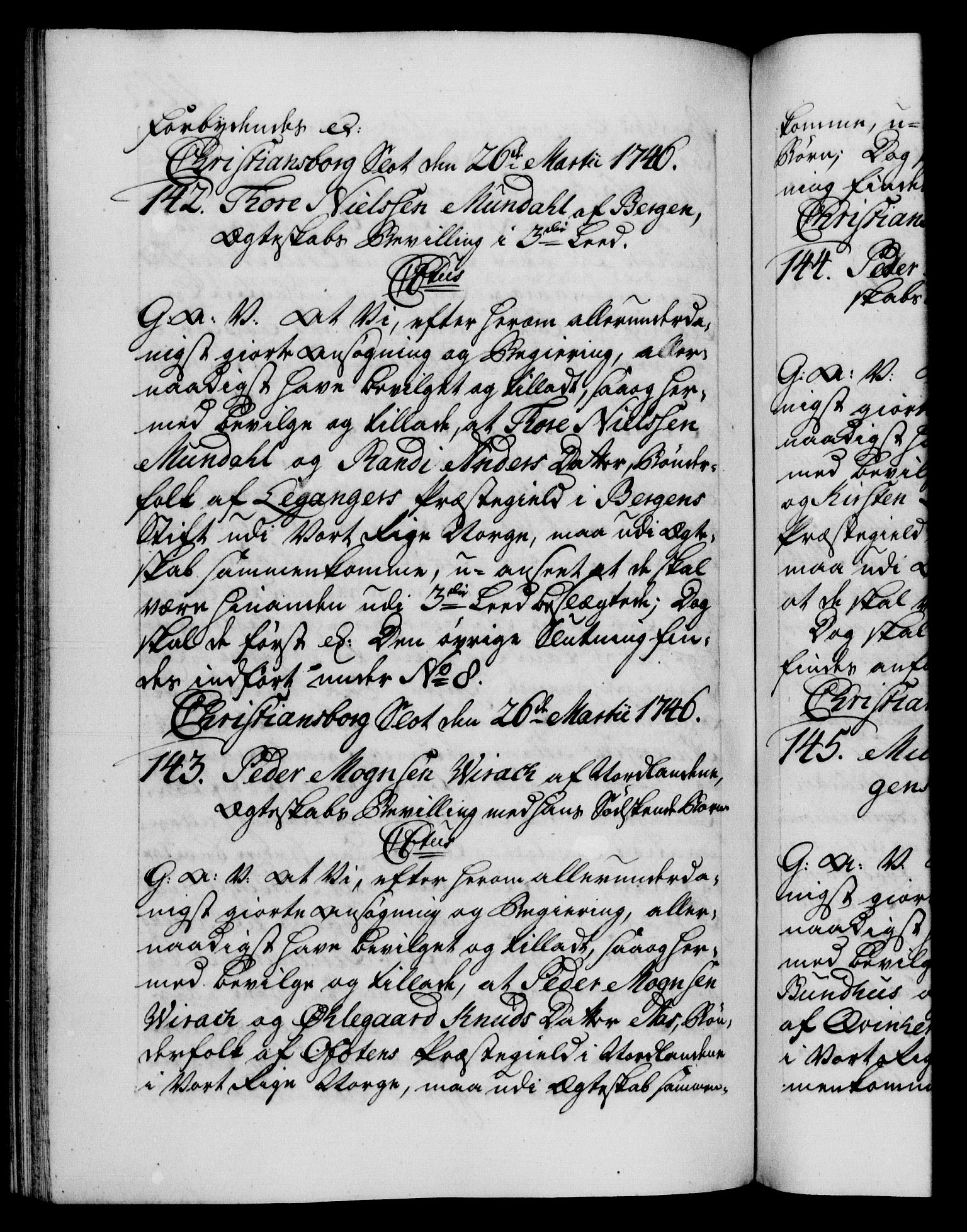 Danske Kanselli 1572-1799, AV/RA-EA-3023/F/Fc/Fca/Fcaa/L0034: Norske registre, 1745-1746, p. 443b