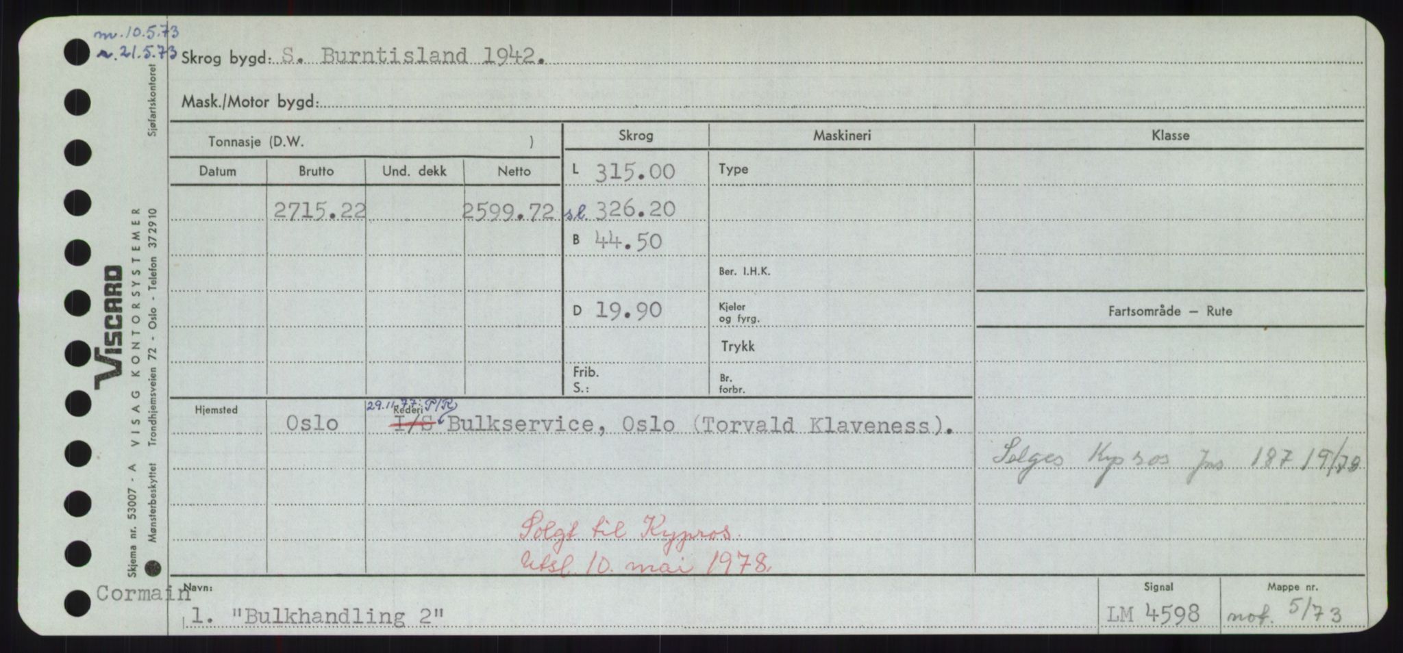 Sjøfartsdirektoratet med forløpere, Skipsmålingen, AV/RA-S-1627/H/Hd/L0005: Fartøy, Br-Byg, p. 603