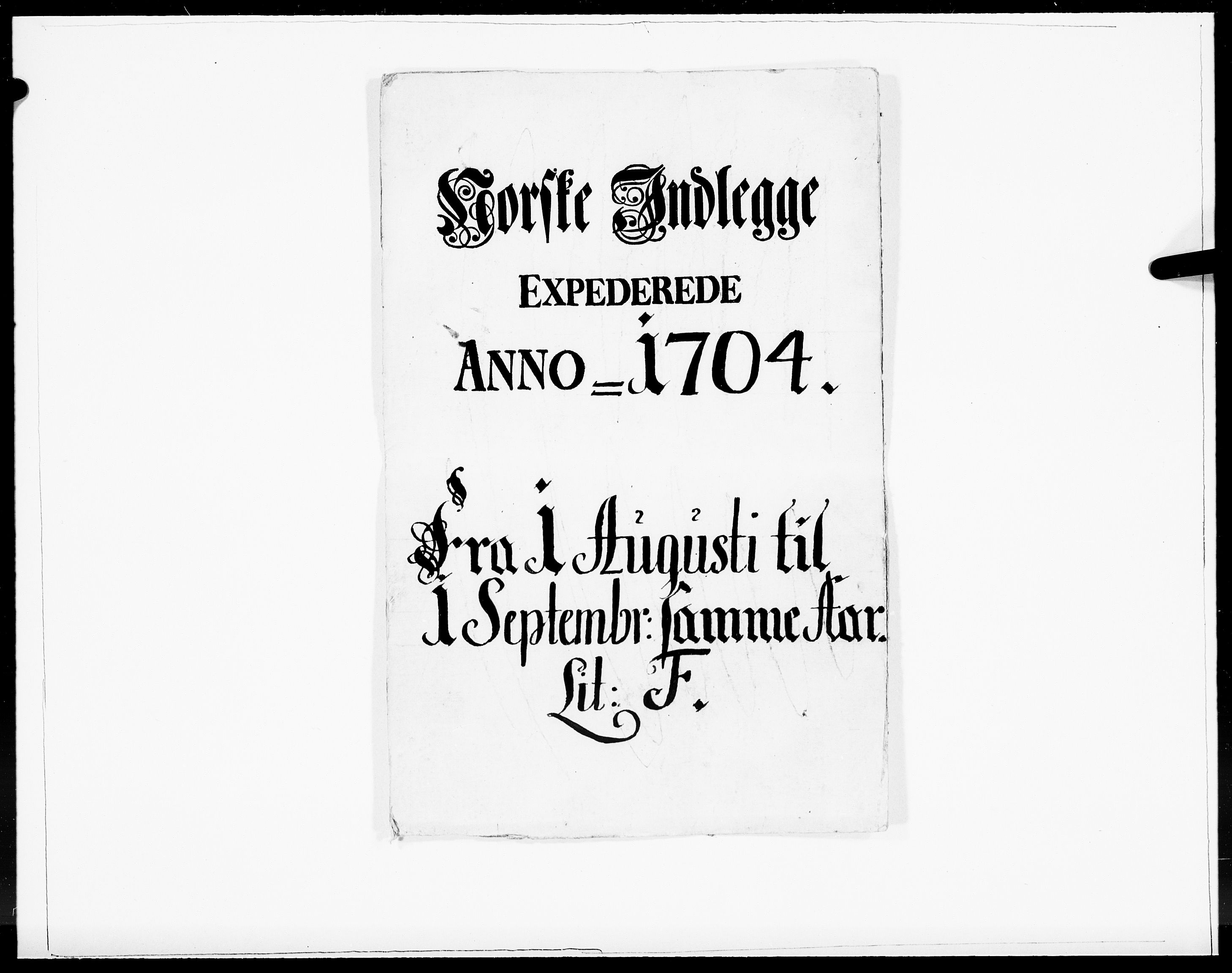 Danske Kanselli 1572-1799, RA/EA-3023/F/Fc/Fcc/Fcca/L0057: Norske innlegg 1572-1799, 1704, p. 144