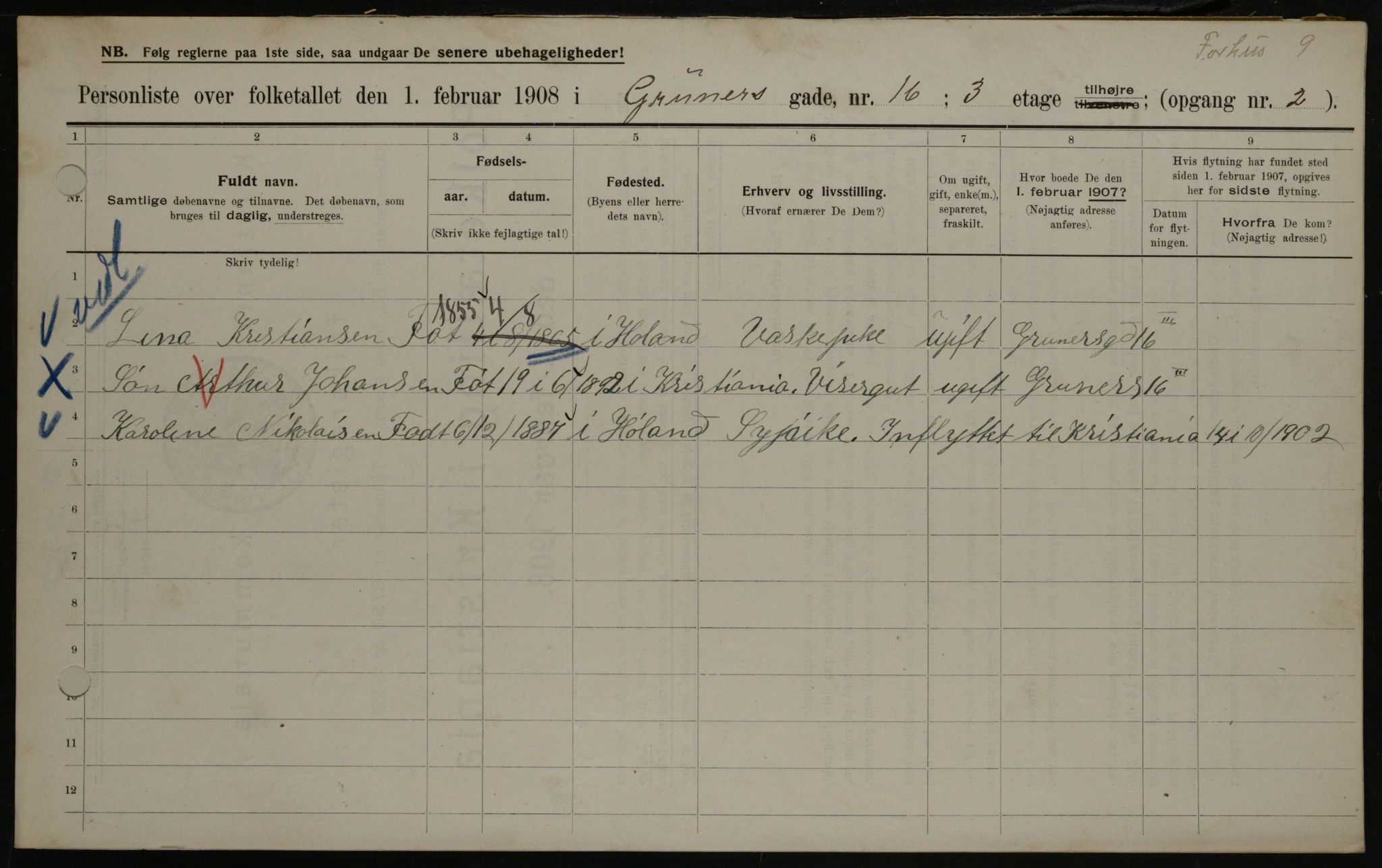 OBA, Municipal Census 1908 for Kristiania, 1908, p. 28041