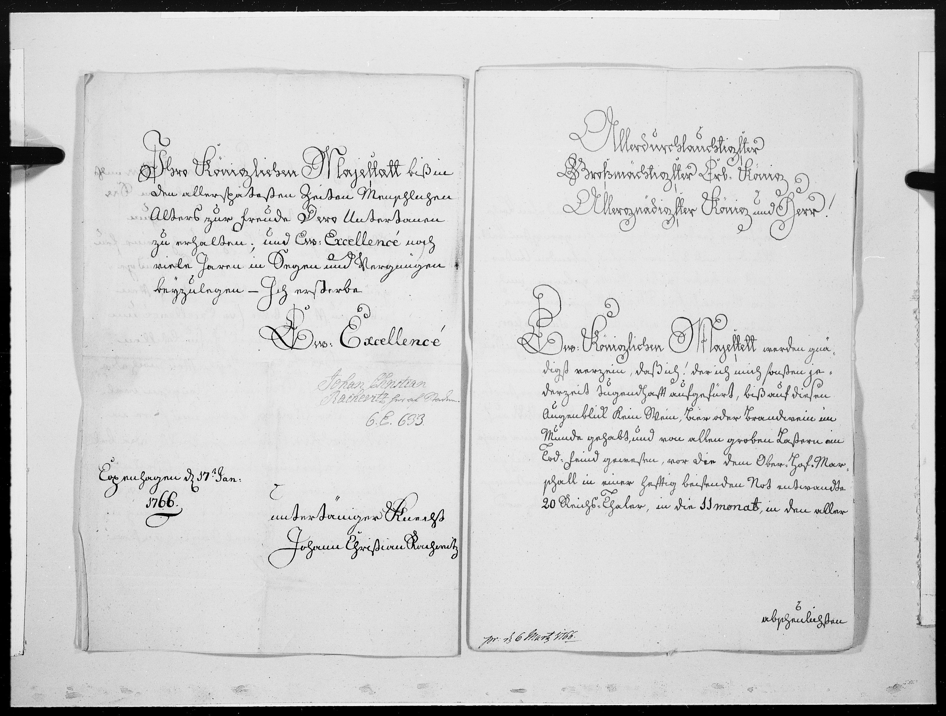 Danske Kanselli 1572-1799, AV/RA-EA-3023/F/Fc/Fcc/Fcca/L0192: Norske innlegg 1572-1799, 1766, p. 288