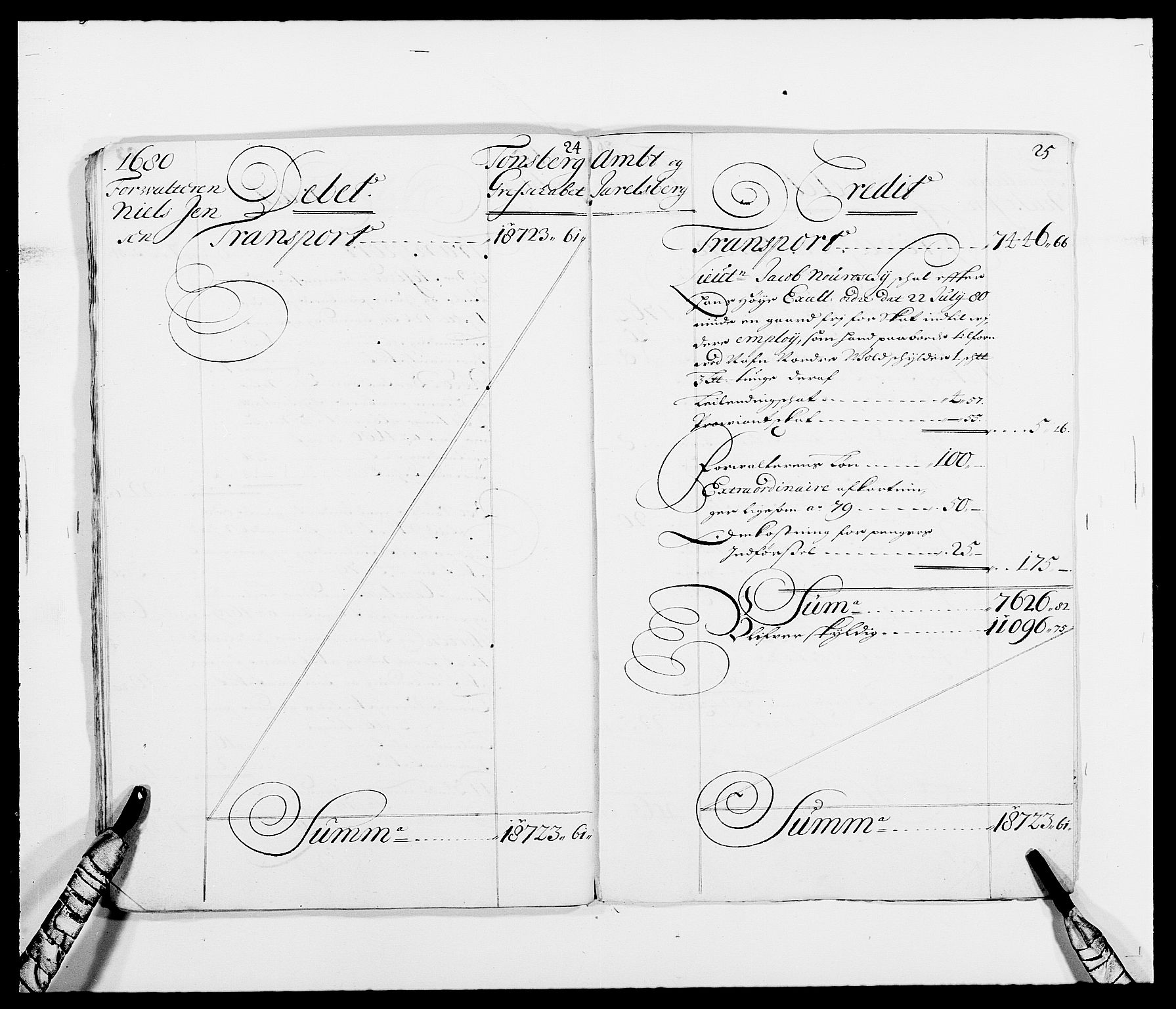 Rentekammeret inntil 1814, Reviderte regnskaper, Fogderegnskap, AV/RA-EA-4092/R32/L1846: Fogderegnskap Jarlsberg grevskap, 1679-1680, p. 24