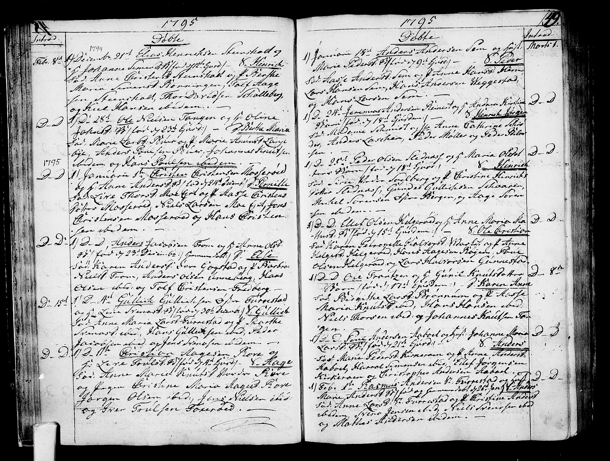 Sandar kirkebøker, AV/SAKO-A-243/F/Fa/L0003: Parish register (official) no. 3, 1789-1814, p. 49